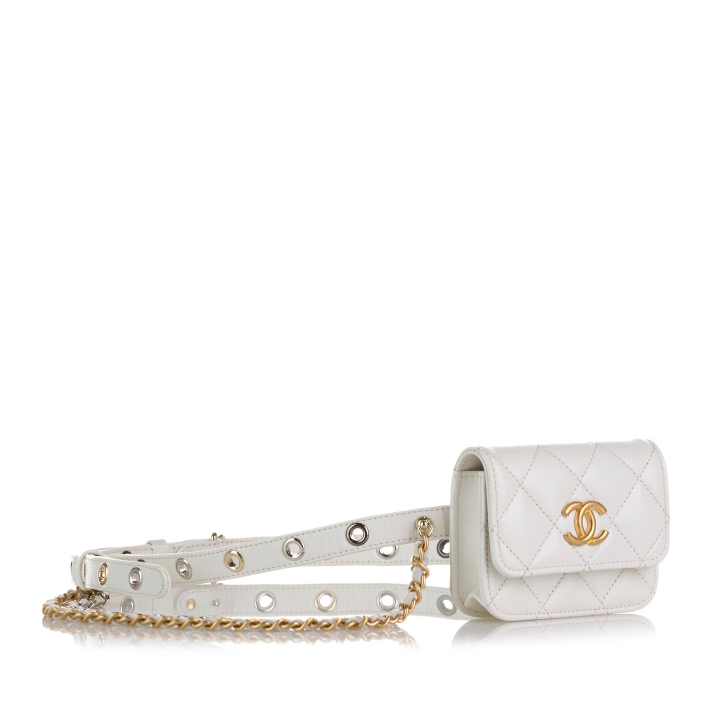 Chanel Punk Chain Leather Belt Bag (SHG-Y0gcgC)