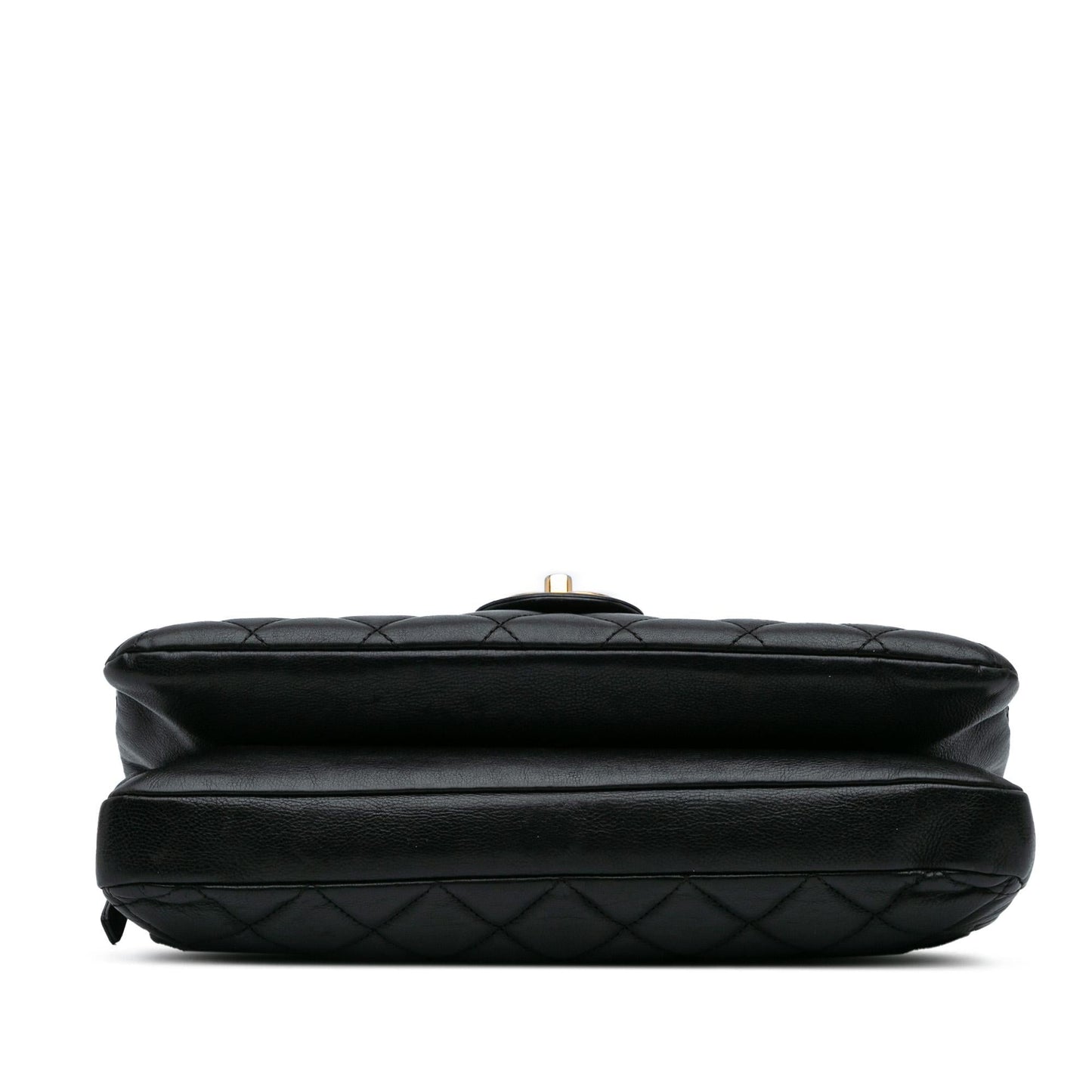 Chanel Quilted Calfskin CC Crown Flap Shoulder Bag