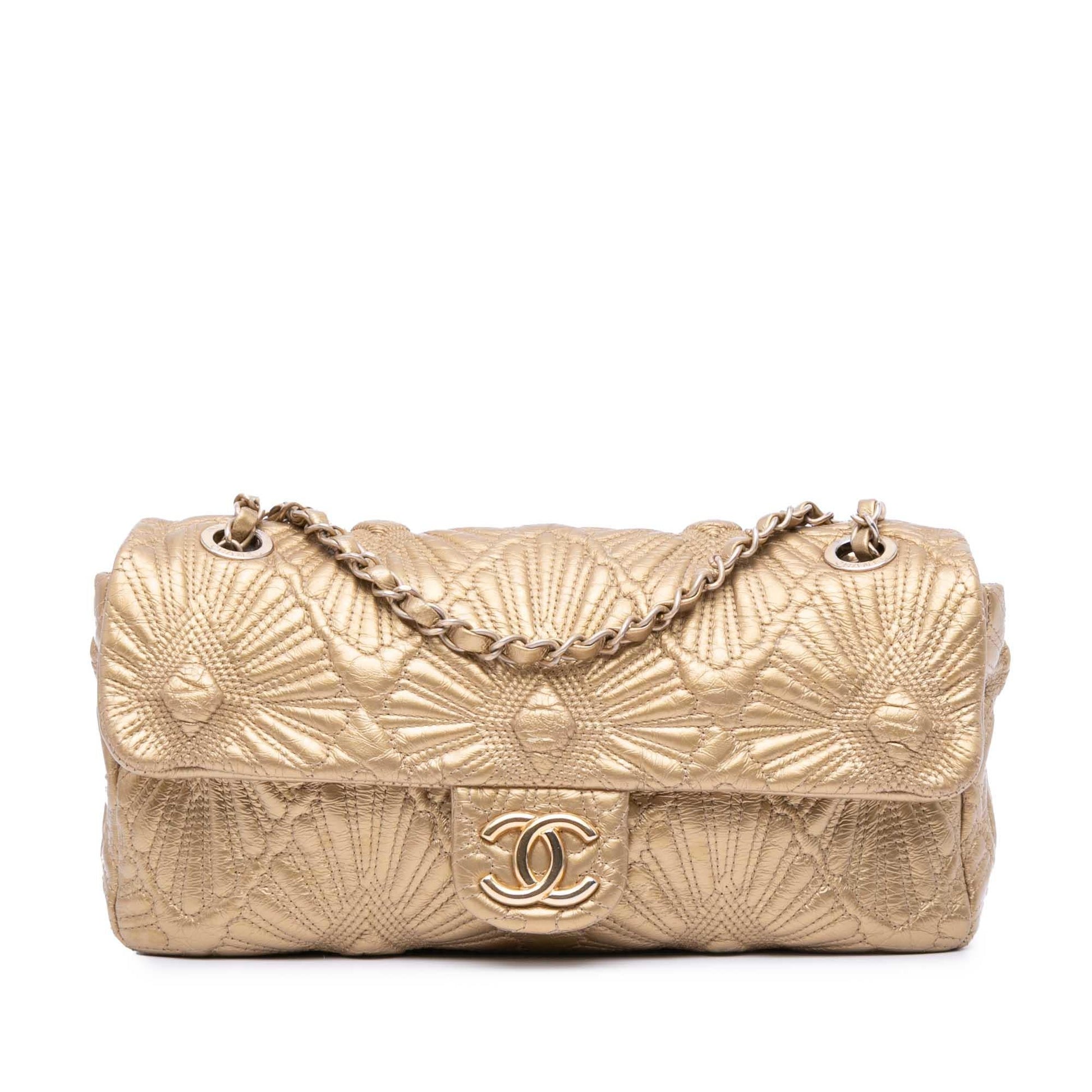Chanel Quilted Calfskin Ca D'Oro Flap Shoulder Bag