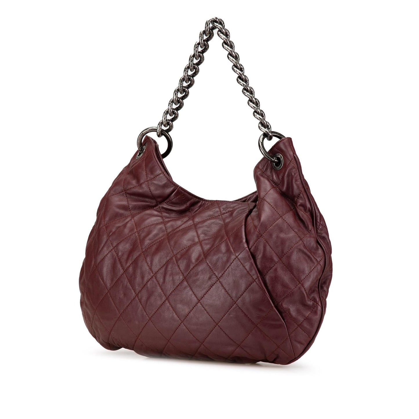 Chanel Quilted Calfskin Coco Pleats Hobo Shoulder Bag