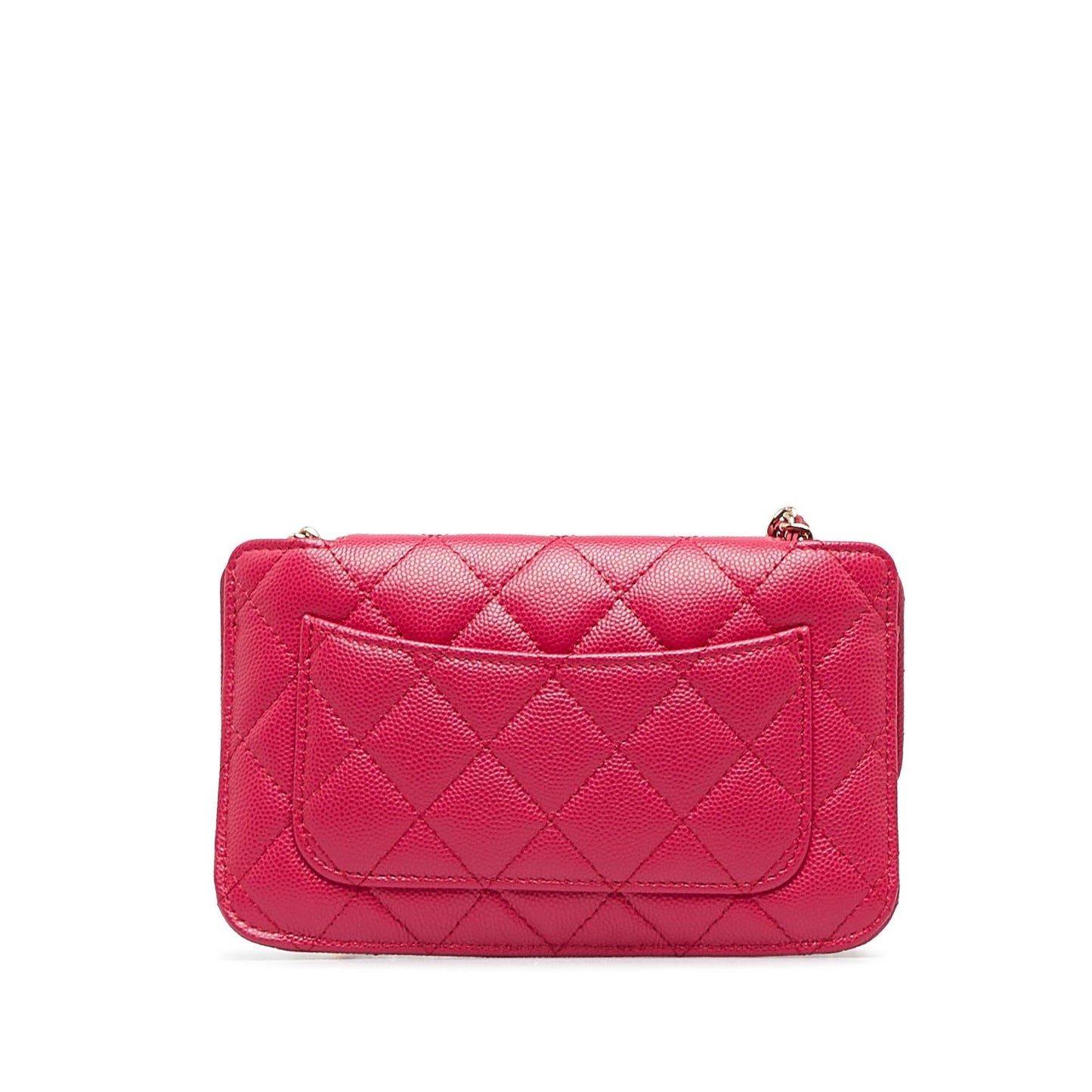 Chanel Quilted Caviar Foldable Printed Fabric Tote with Chain (SHG-p7IUF8)