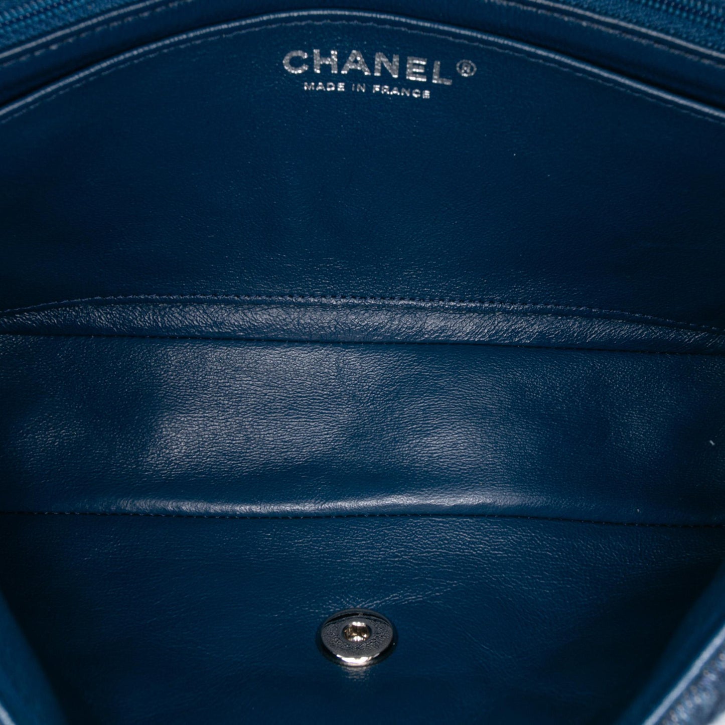 Chanel Quilted Denim Classic Single Flap
