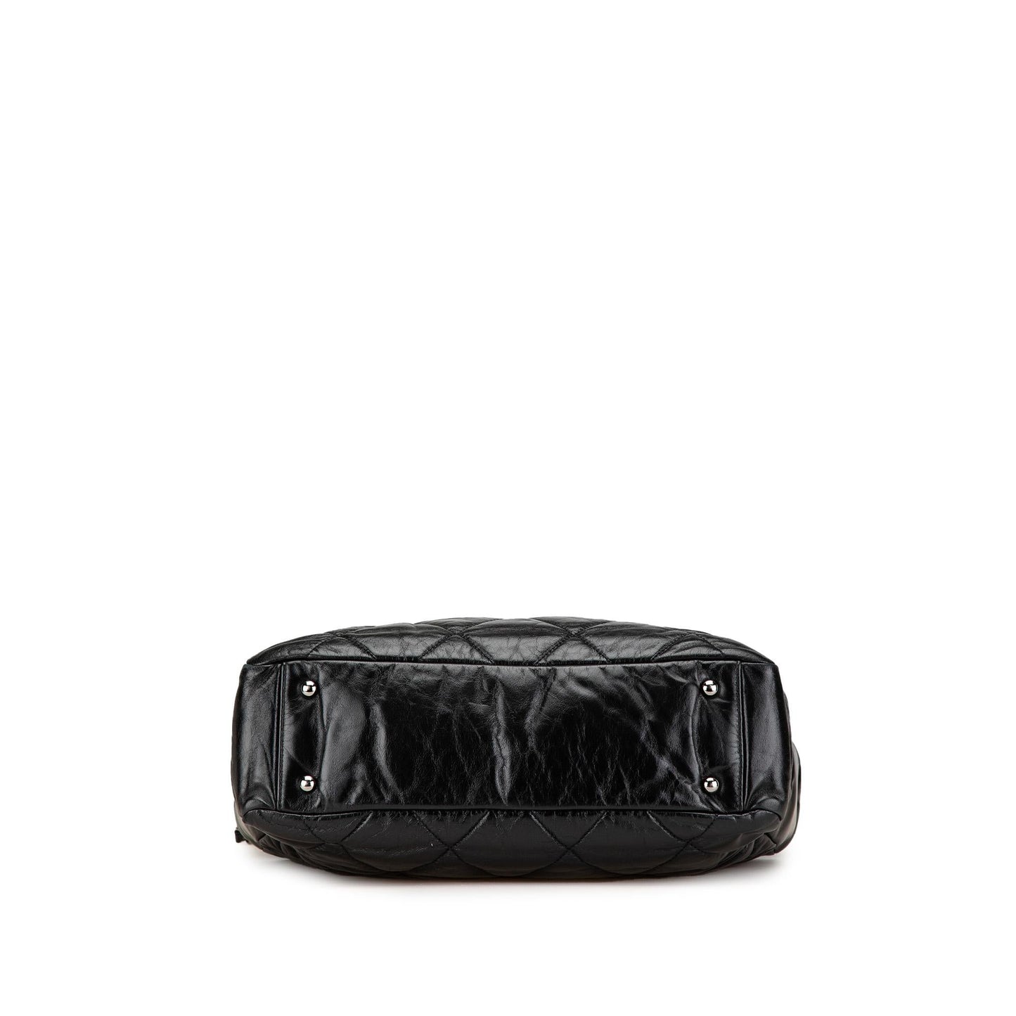 Chanel Quilted Glazed Calfskin and Tweed Portobello Frame Satchel Handbag