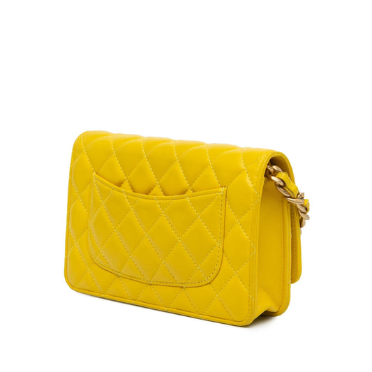 Chanel Quilted Lambskin Candy Chain Wallet on Chain Crossbody