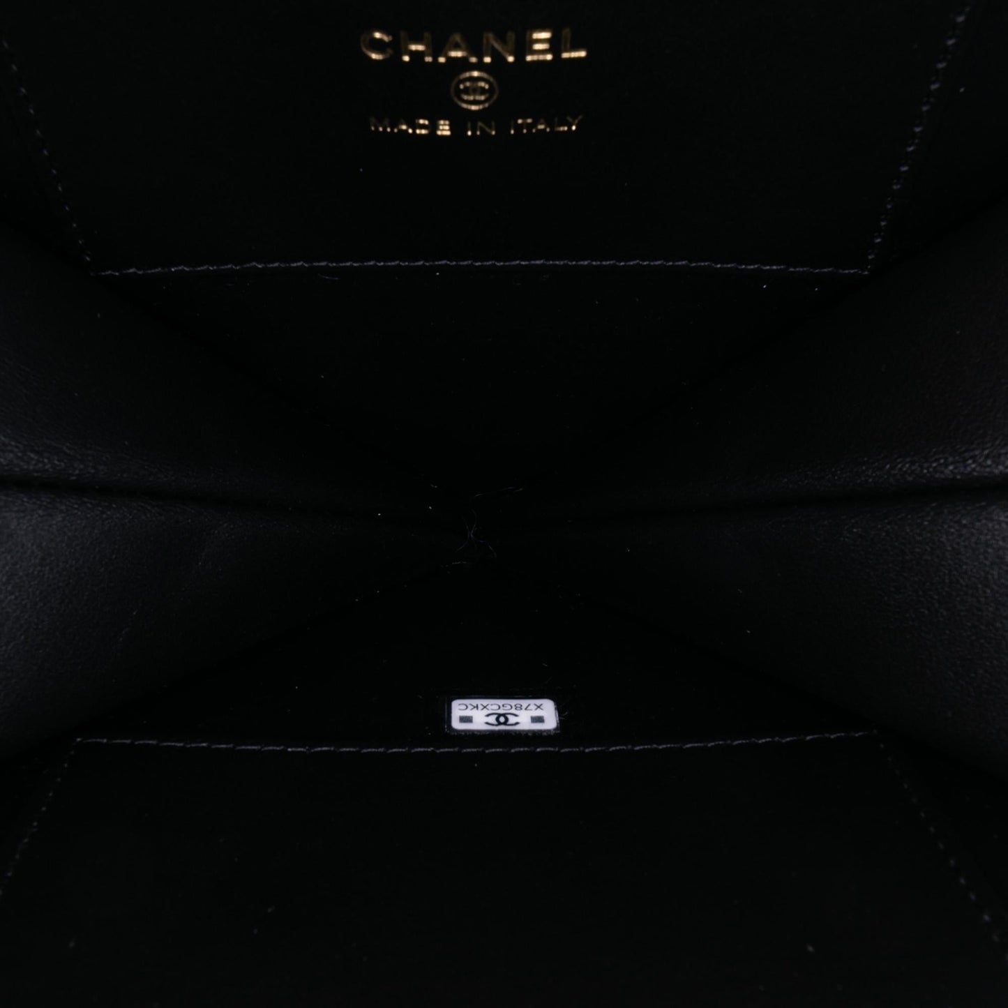 Chanel Quilted Patent Calfskin CC Heart Clutch With Chain