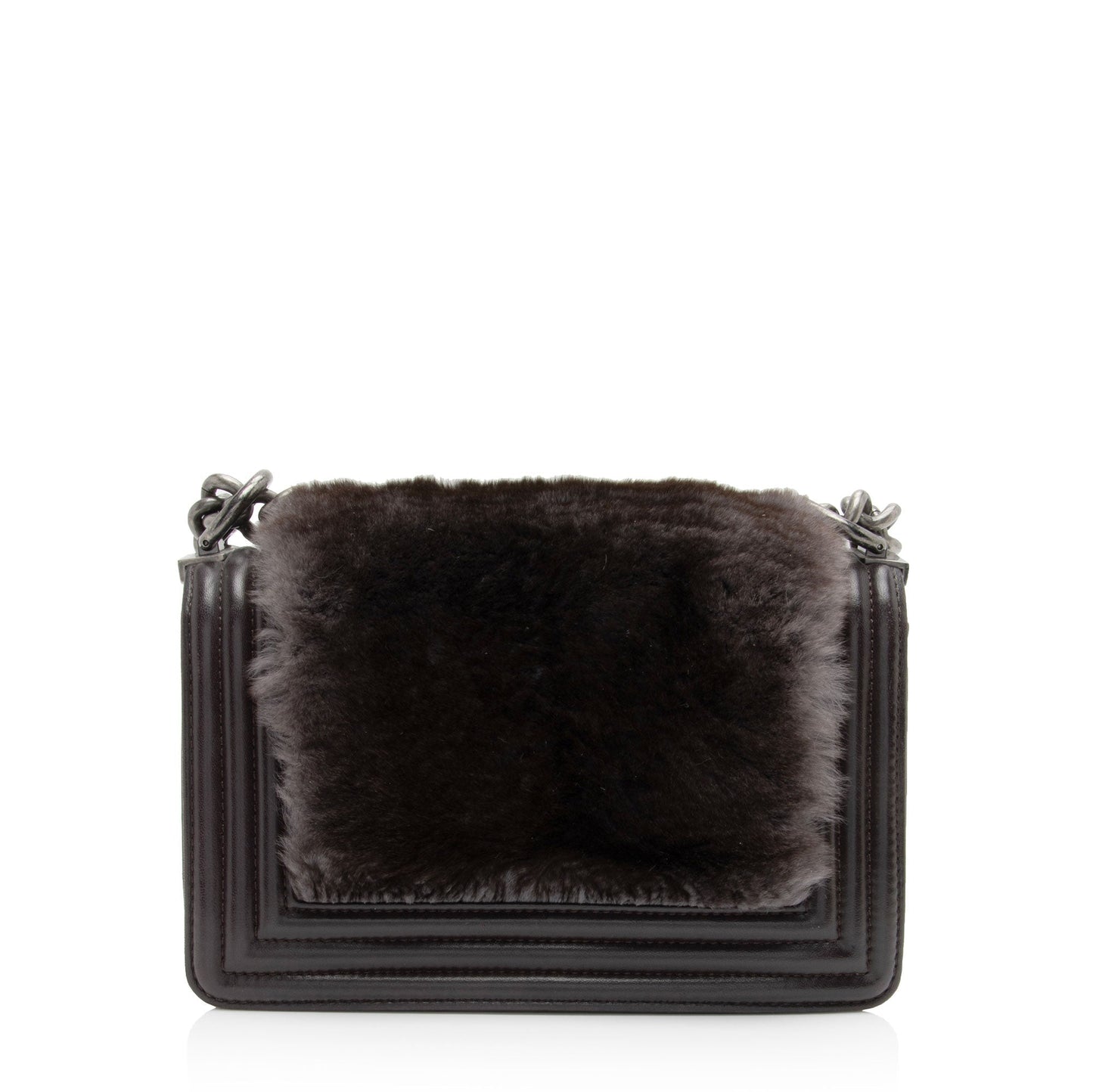 Chanel Rabbit Fur Small Boy Bag (SHF-6aZlP5)