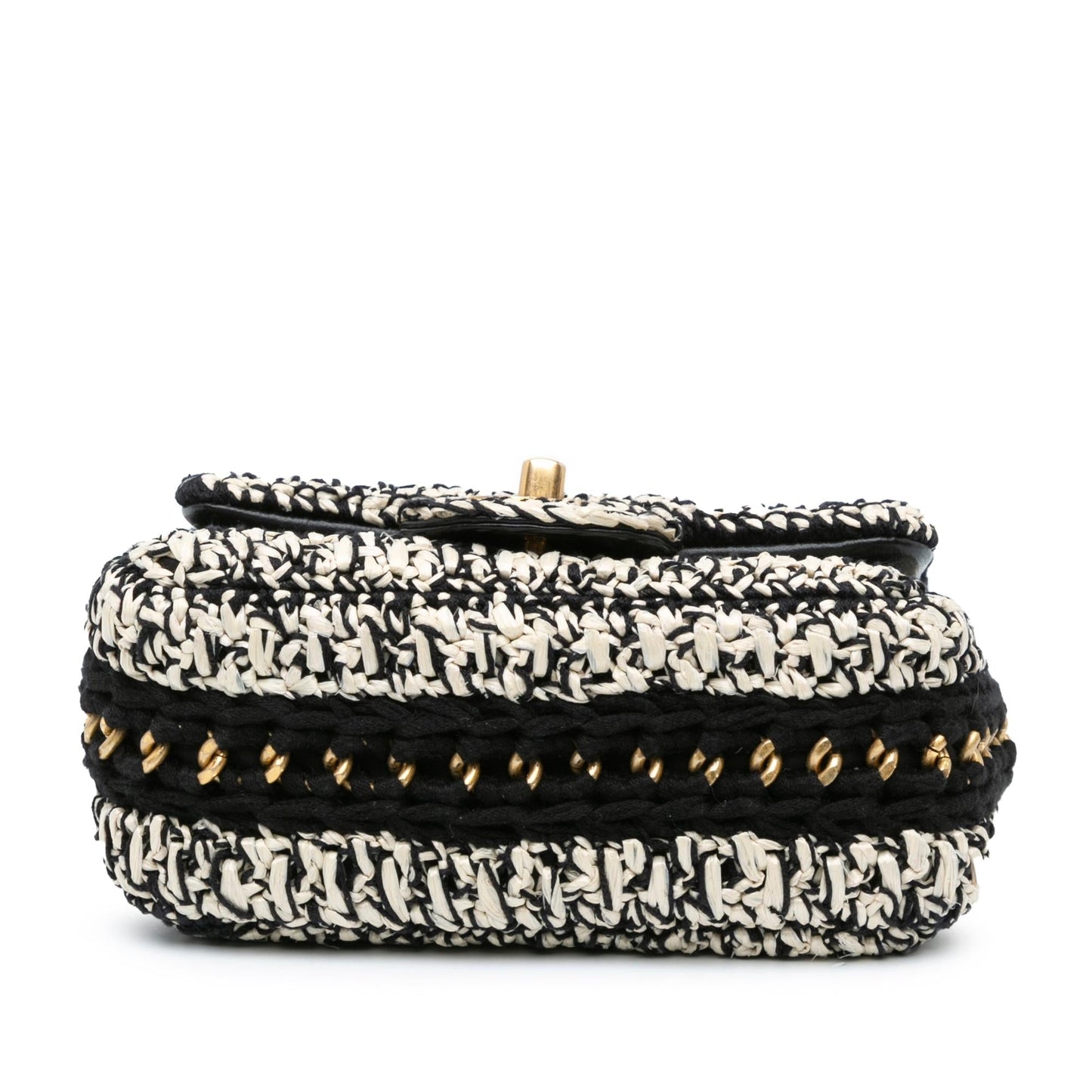 Chanel Raffia Braided with Love Flap Crossbody
