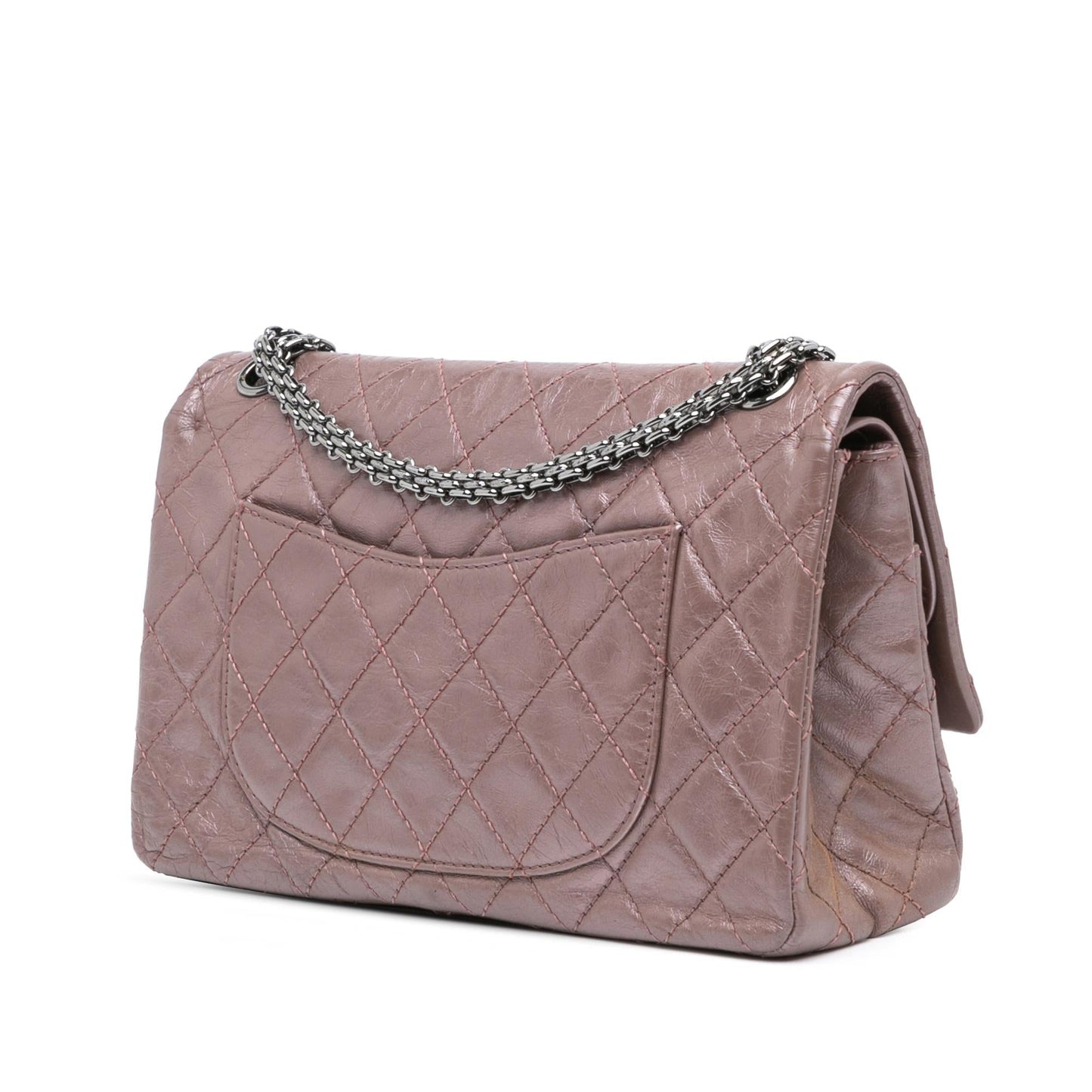 Chanel Reissue 2.55 Aged Metallic Calfskin Double Flap 226 Shoulder Bag