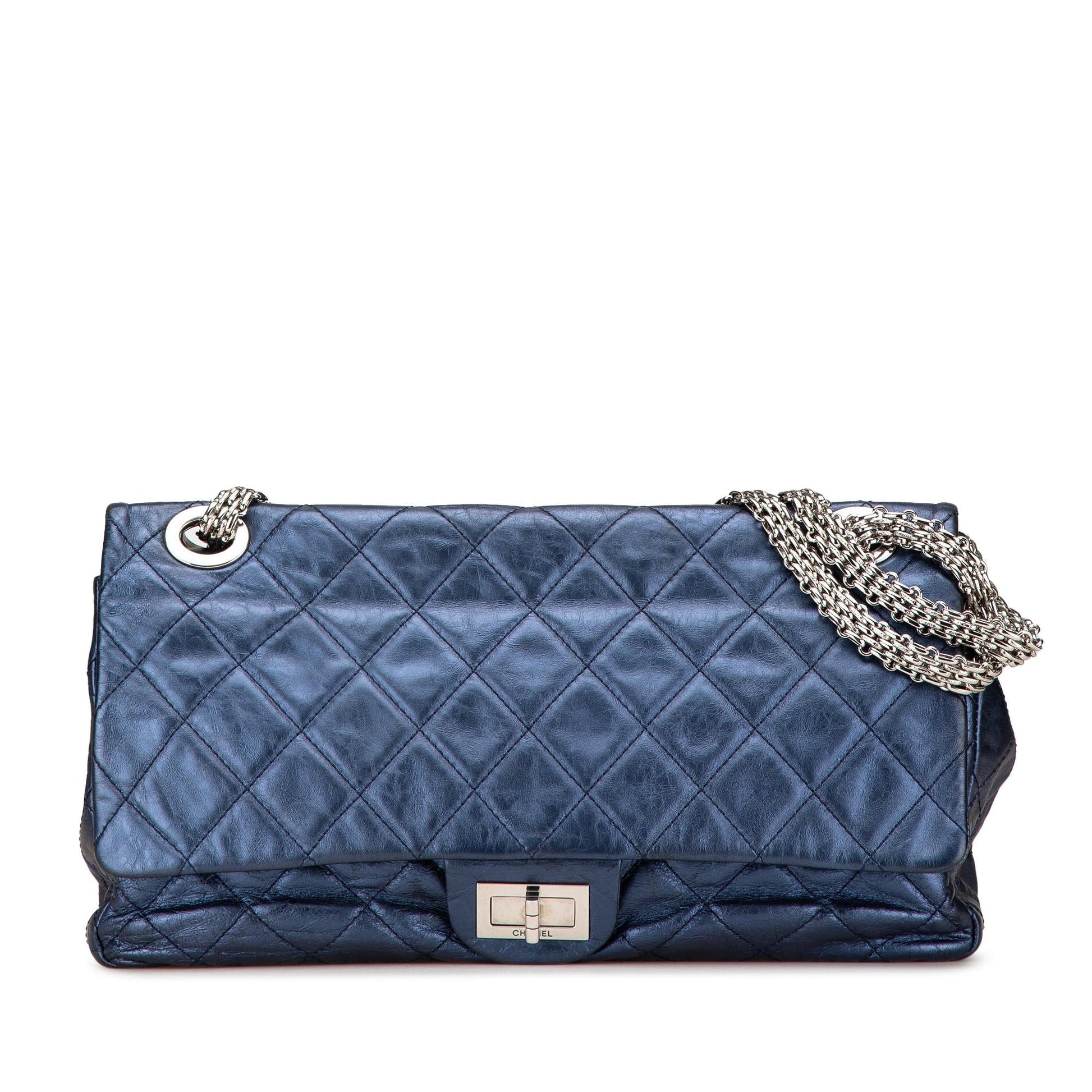 Chanel Reissue 2.55 Aged Metallic Calfskin Flap 226 Shoulder Bag