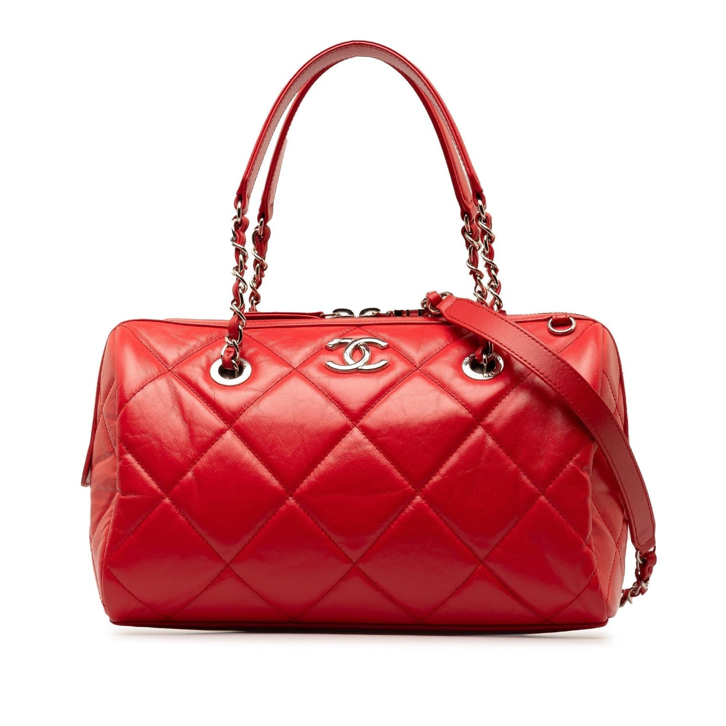 Chanel Small Aged Calfskin Express Bowling Satchel (SHG-8OoLC3) Handbag