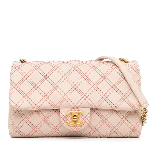 Chanel Small Calfskin Triple Stitched Flap (SHG-MqcPxP) Crossbody