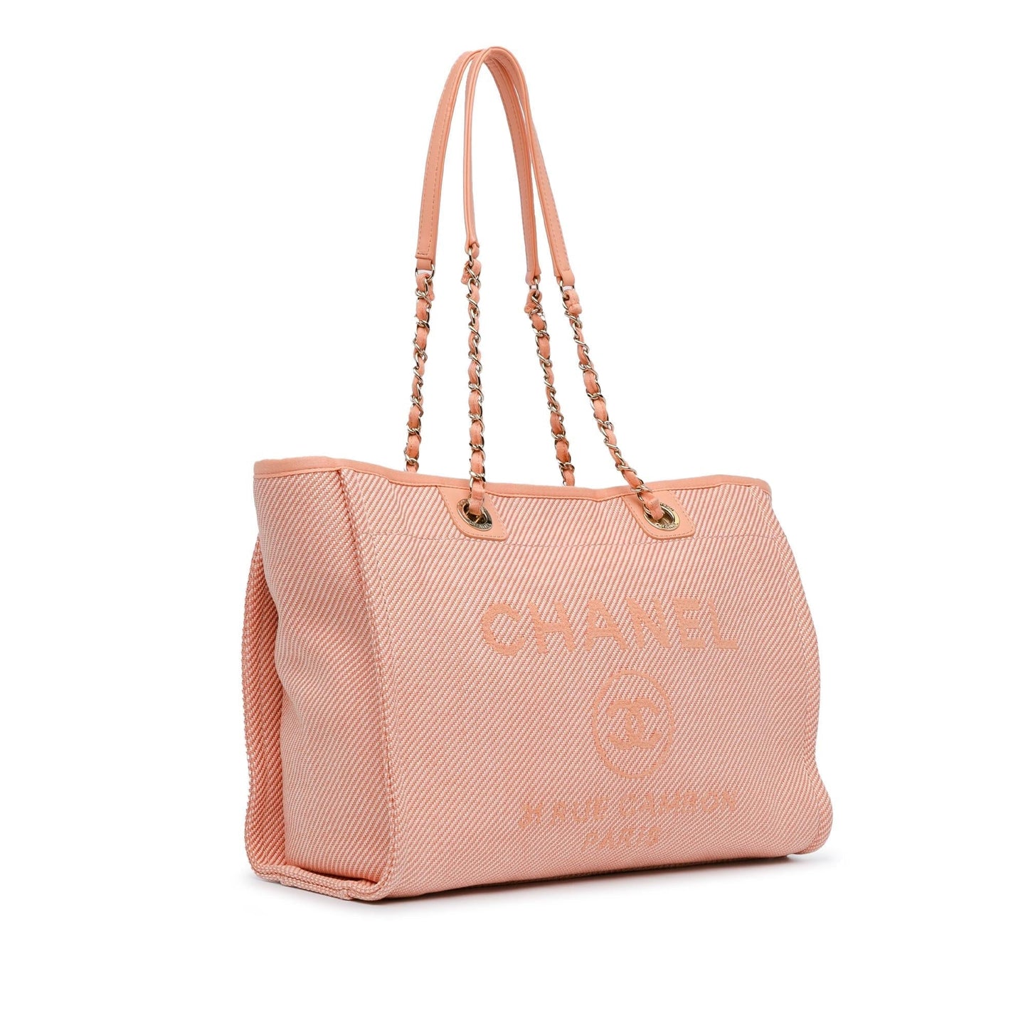 Chanel Small Canvas Deauville Tote (SHG-YEq40T)