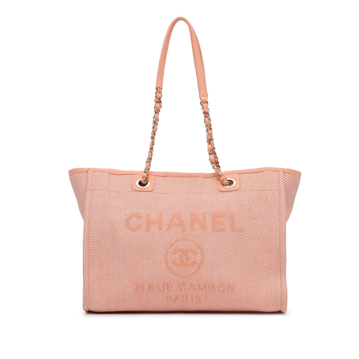 Chanel Small Canvas Deauville Tote (SHG-08huJ7)