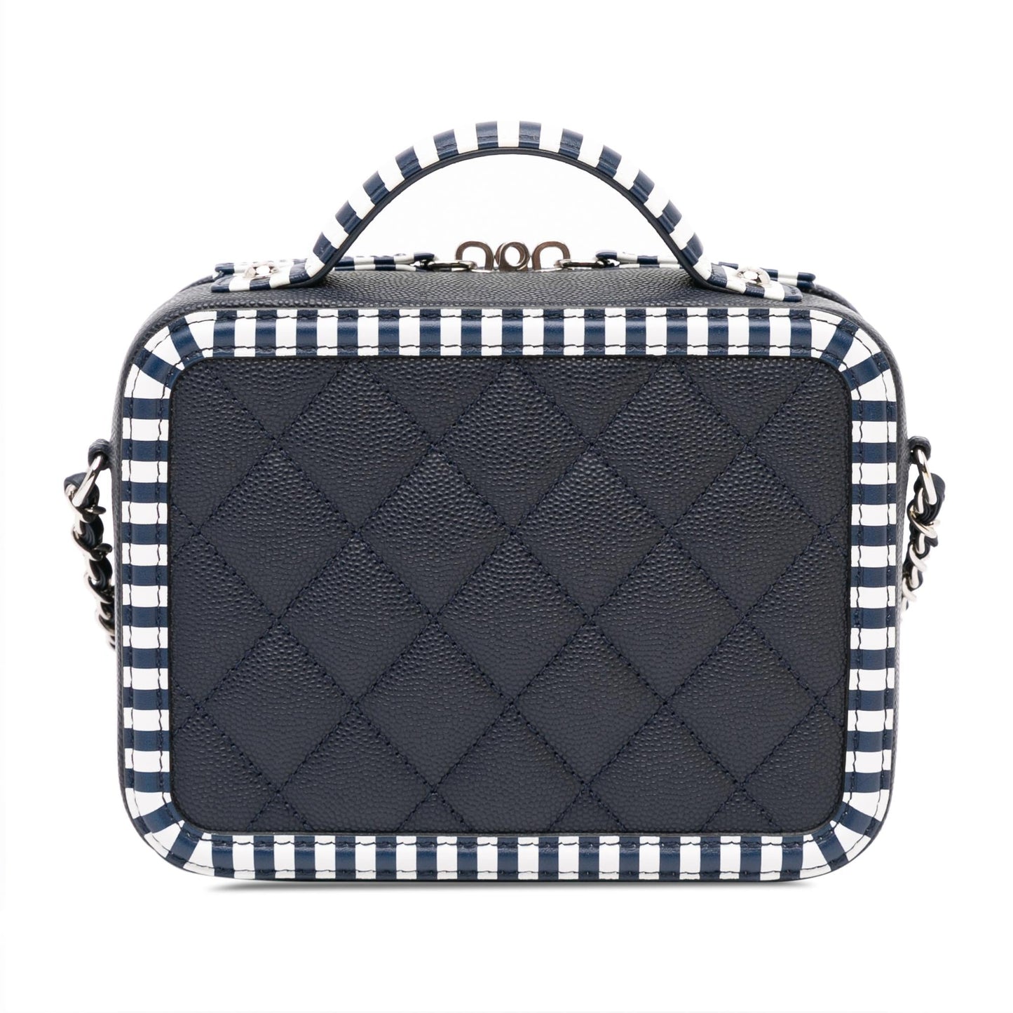 Chanel Small Caviar CC Filigree Vanity Case (SHG-8go1HA) Handbag