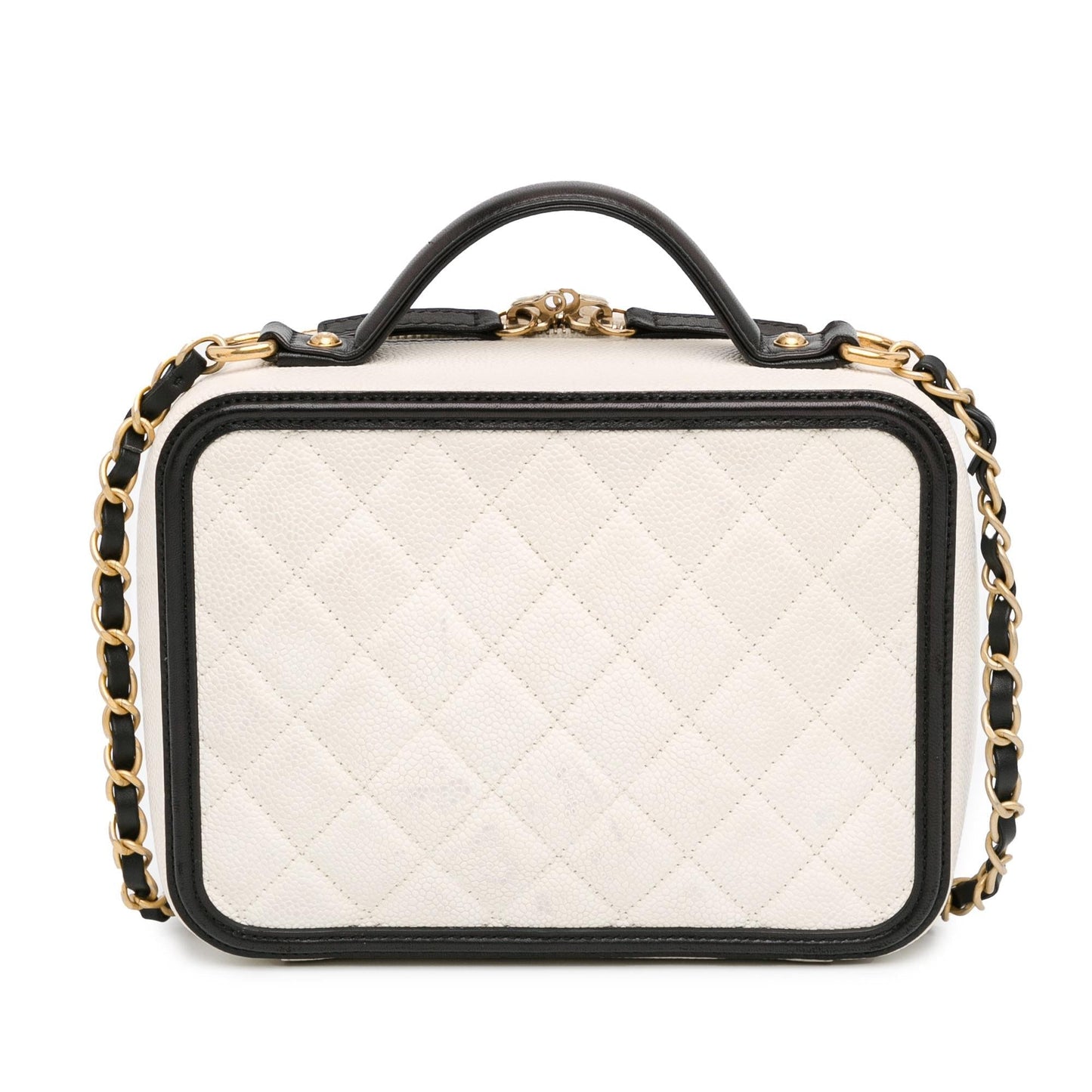 Chanel Small Caviar CC Filigree Vanity Case (SHG-Bp5TXl)