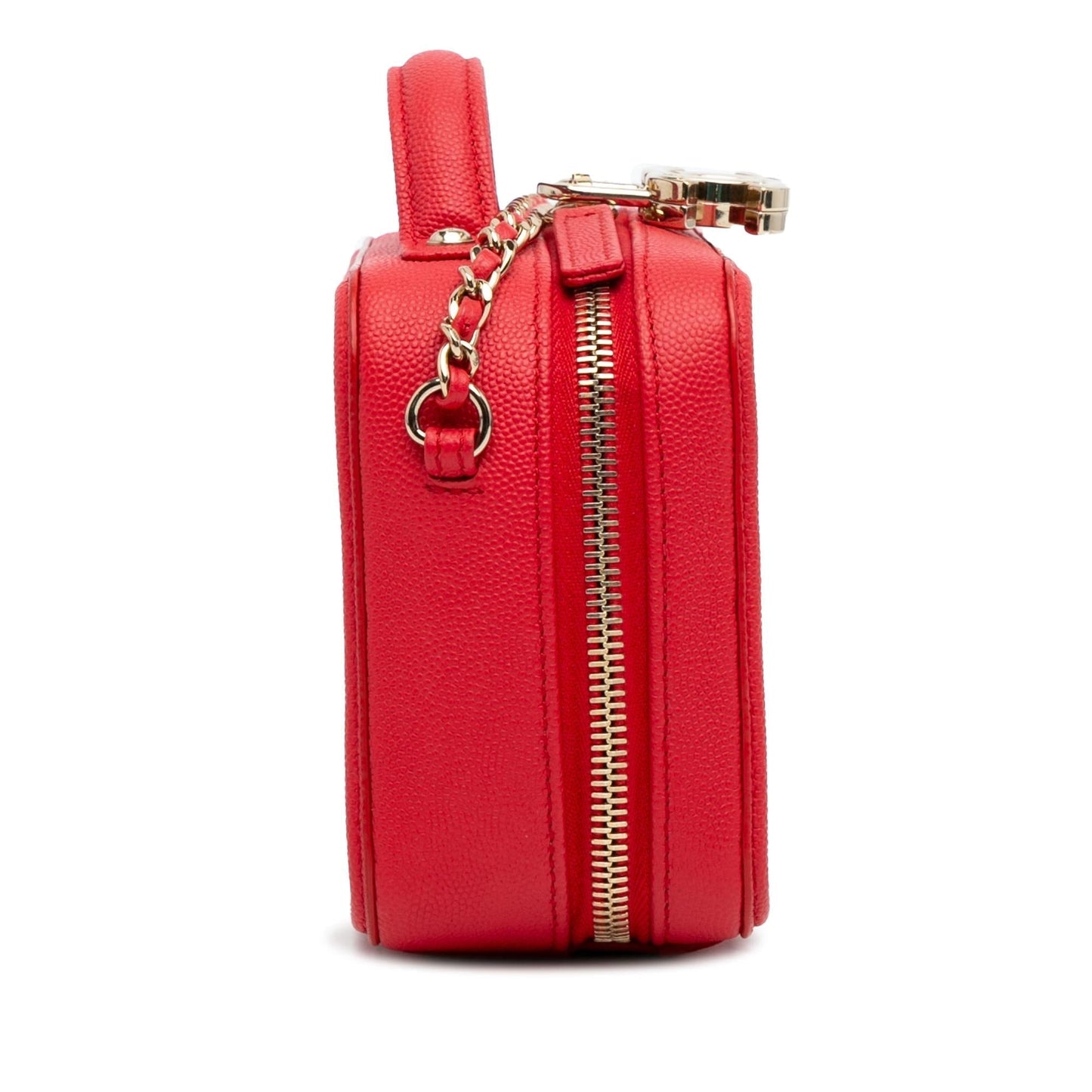 Chanel Small Caviar Filigree Vanity Case (SHG-8sX2Za) Handbag