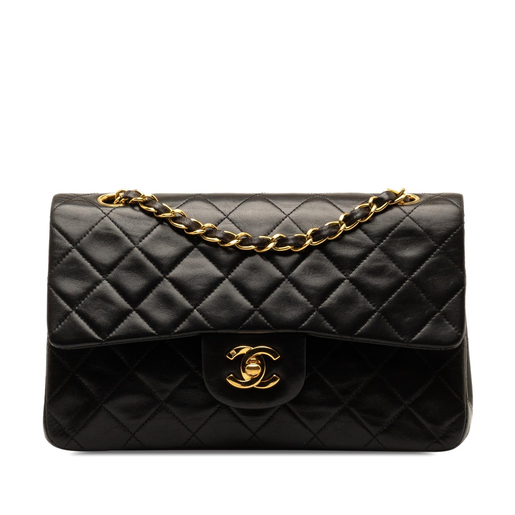 Chanel Small Classic Lambskin Double Flap (SHG-jUYNWc) Shoulder Bag