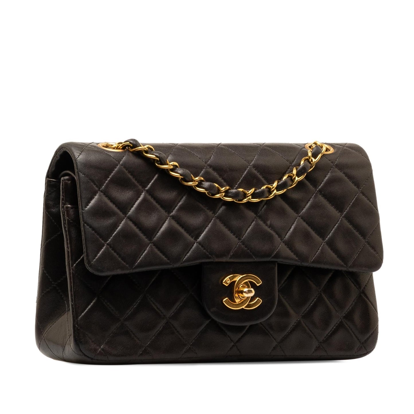 Chanel Small Classic Lambskin Double Flap (SHG-XcXBzG) Shoulder Bag