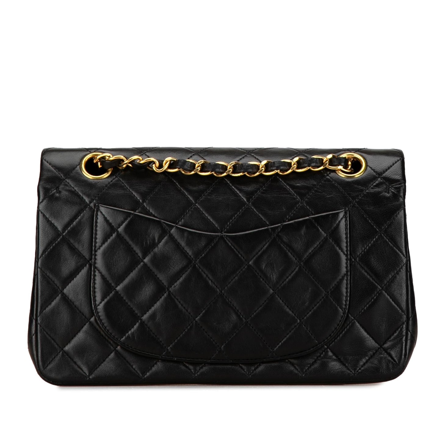 Chanel Small Classic Lambskin Double Flap (SHG-FgW8Qu)