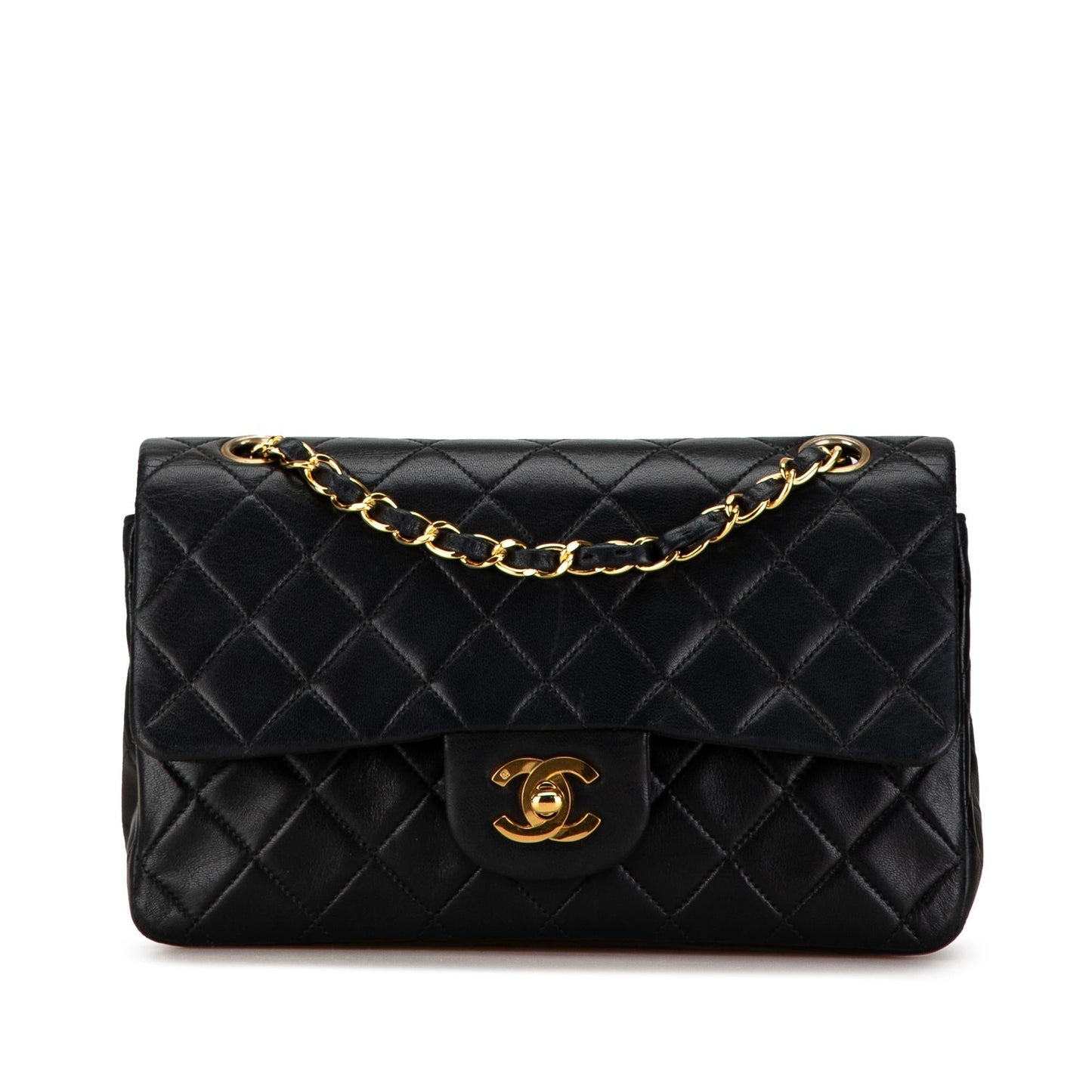 Chanel Small Classic Lambskin Double Flap (SHG-8UzqiL) Shoulder Bag
