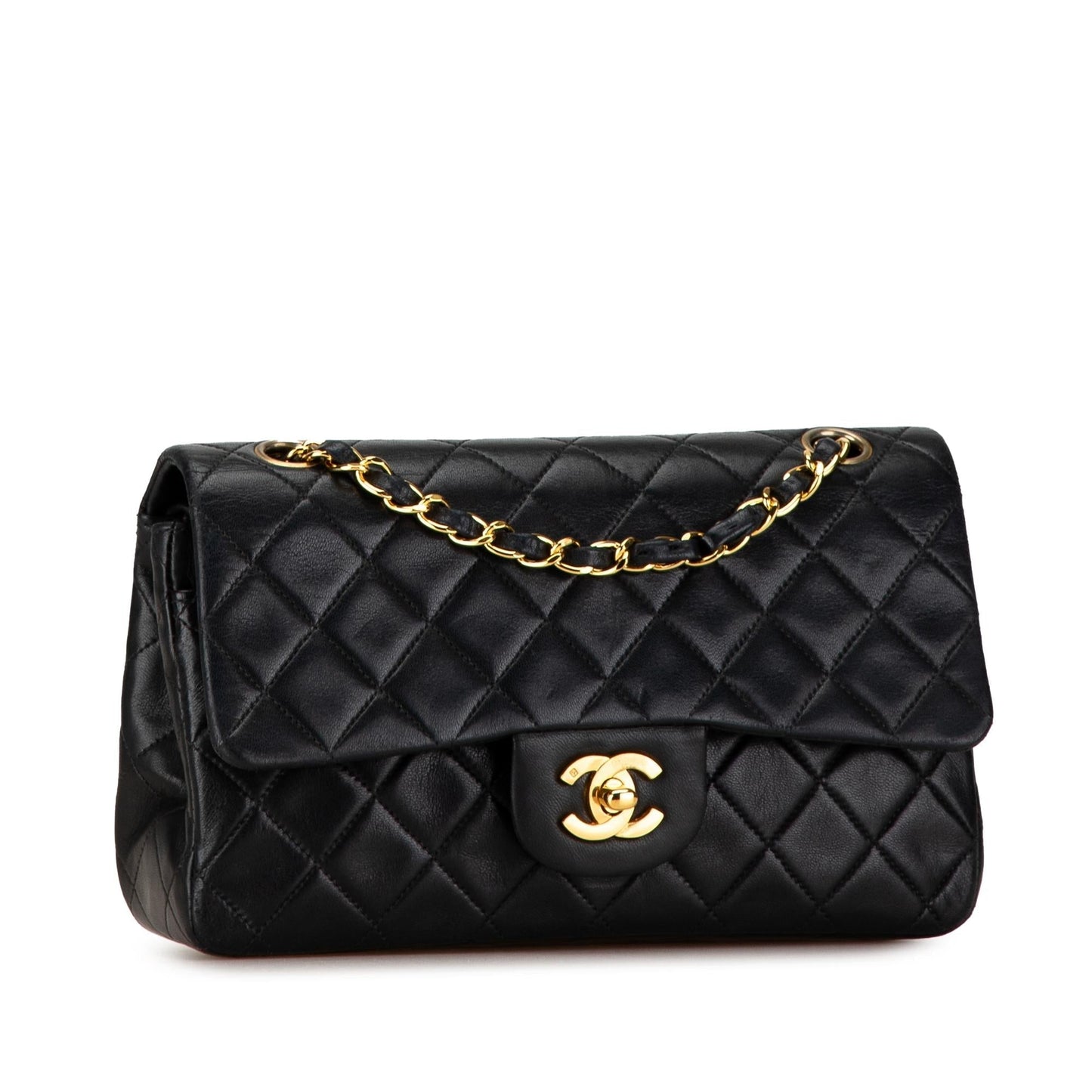 Chanel Small Classic Lambskin Double Flap (SHG-8UzqiL) Shoulder Bag