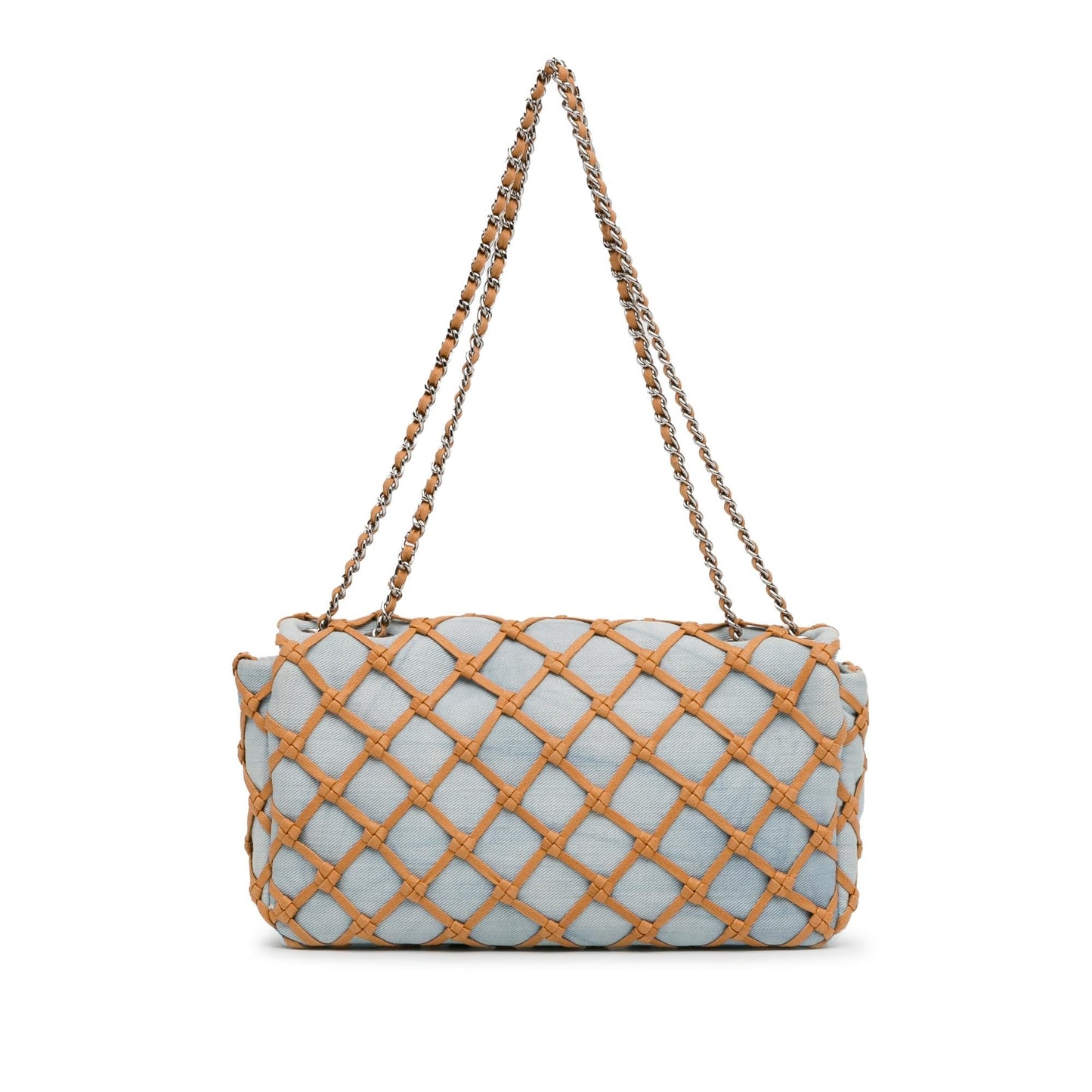 Chanel Small Denim Canebiers Net Flap (SHG-tufAIi)