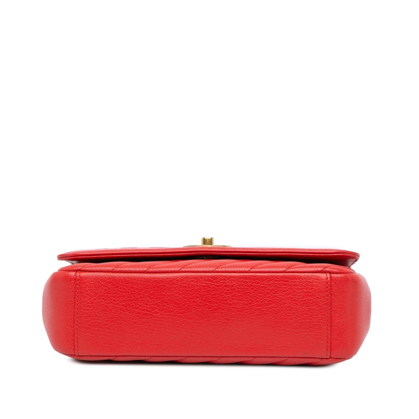 Chanel Small Diagonal Quilted Goatskin Flap Crossbody