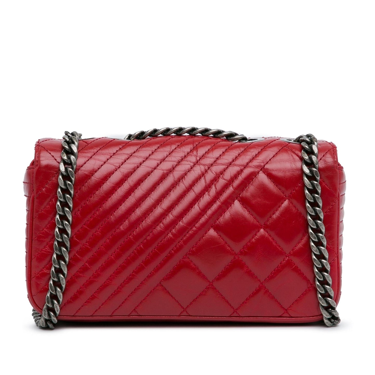 Chanel Small Glazed Calfskin Coco Boy Flap (SHG-1nxK54) Shoulder Bag