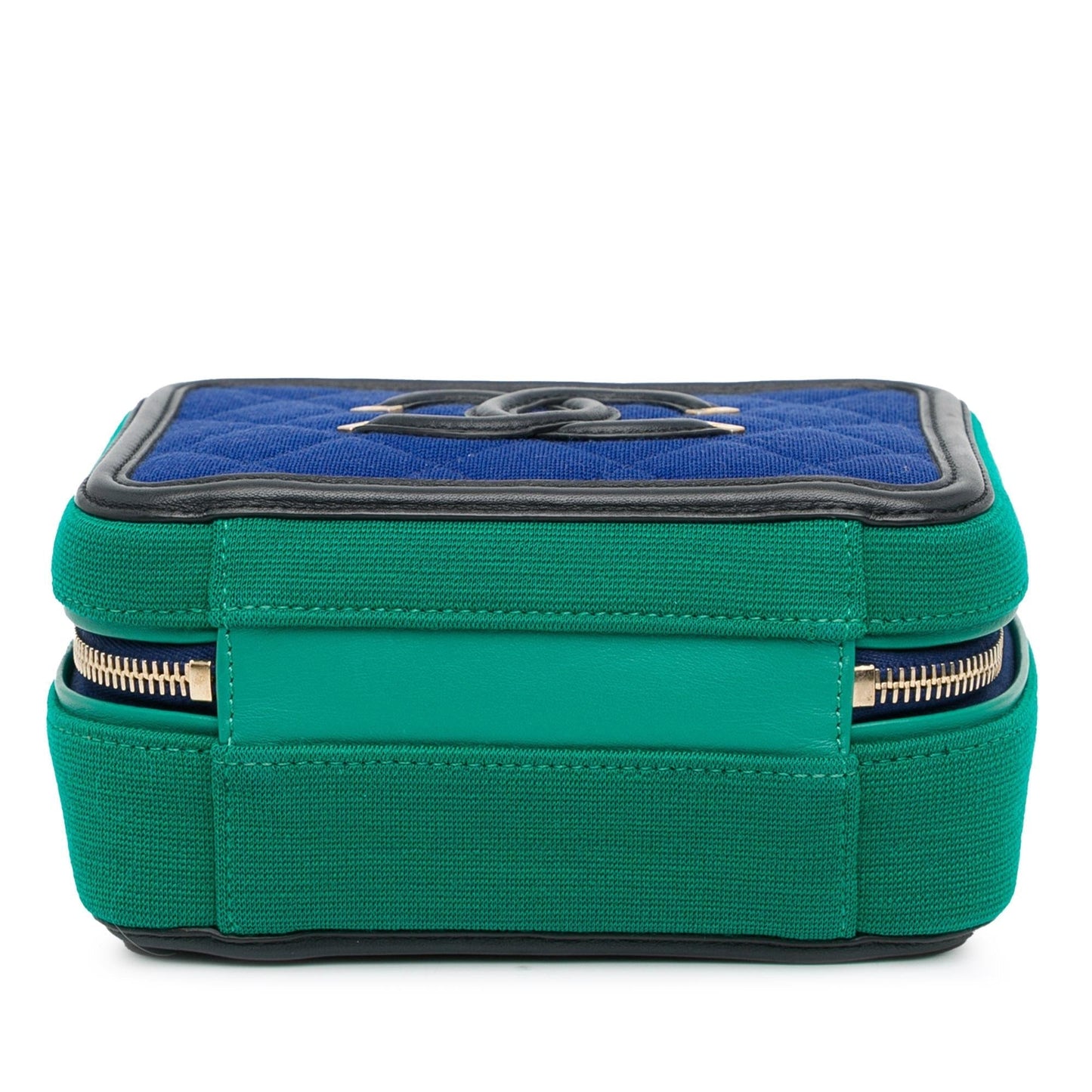 Chanel Small Jersey CC Filigree Vanity Case (SHG-n3n03P)