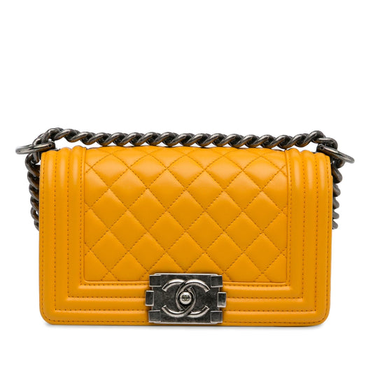 Chanel Small Lambskin Boy Flap (SHG-TzClIp) Crossbody