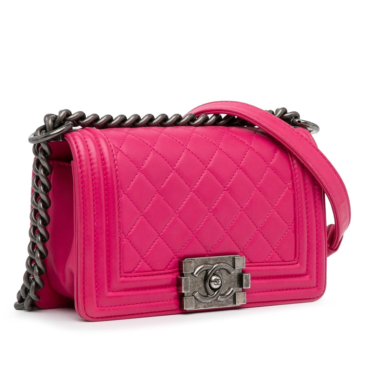 Chanel Small Lambskin Boy Flap (SHG-q4gnrk) Crossbody