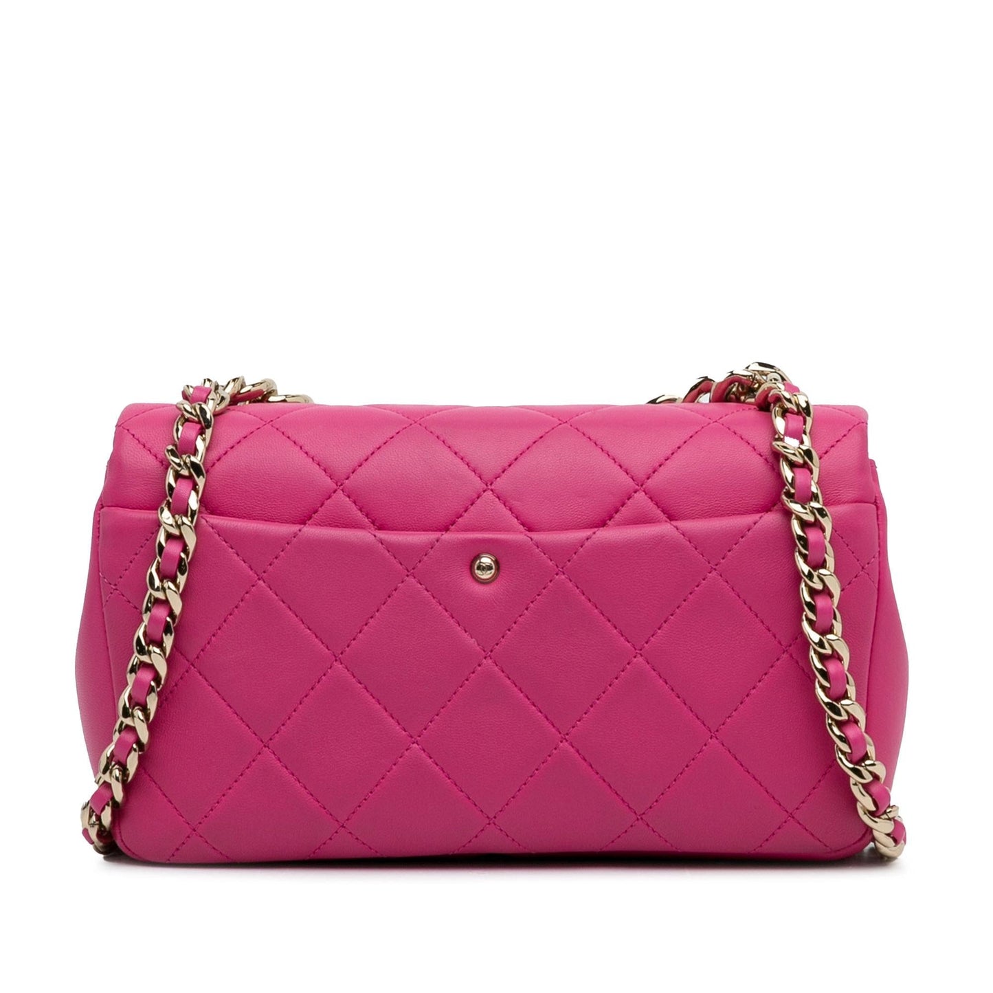 Chanel Small Lambskin Elegant Chain Single Flap (SHG-Ev5zBc) Shoulder Bag
