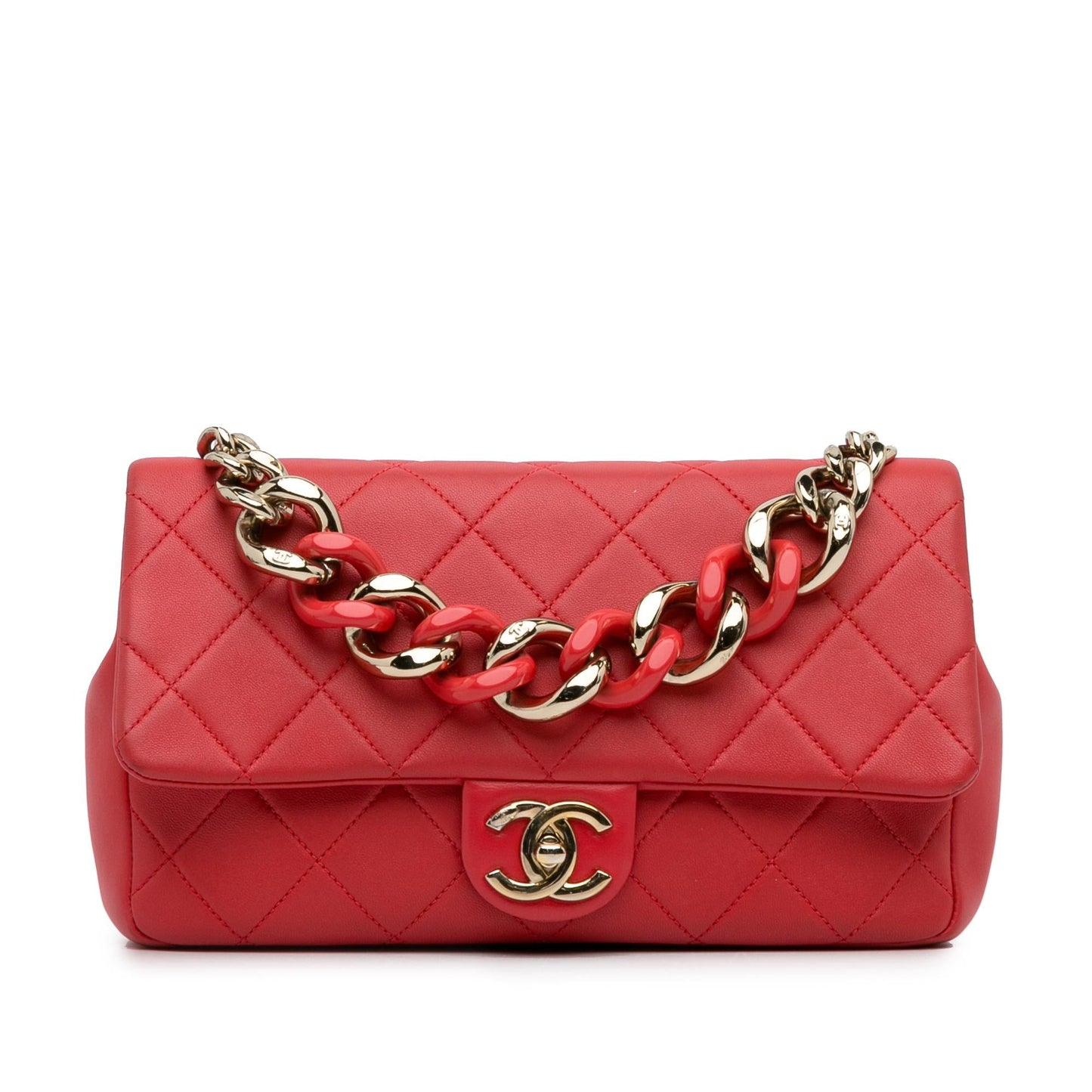Chanel Small Lambskin Elegant Chain Single Flap (SHG-e6gpic) Shoulder Bag