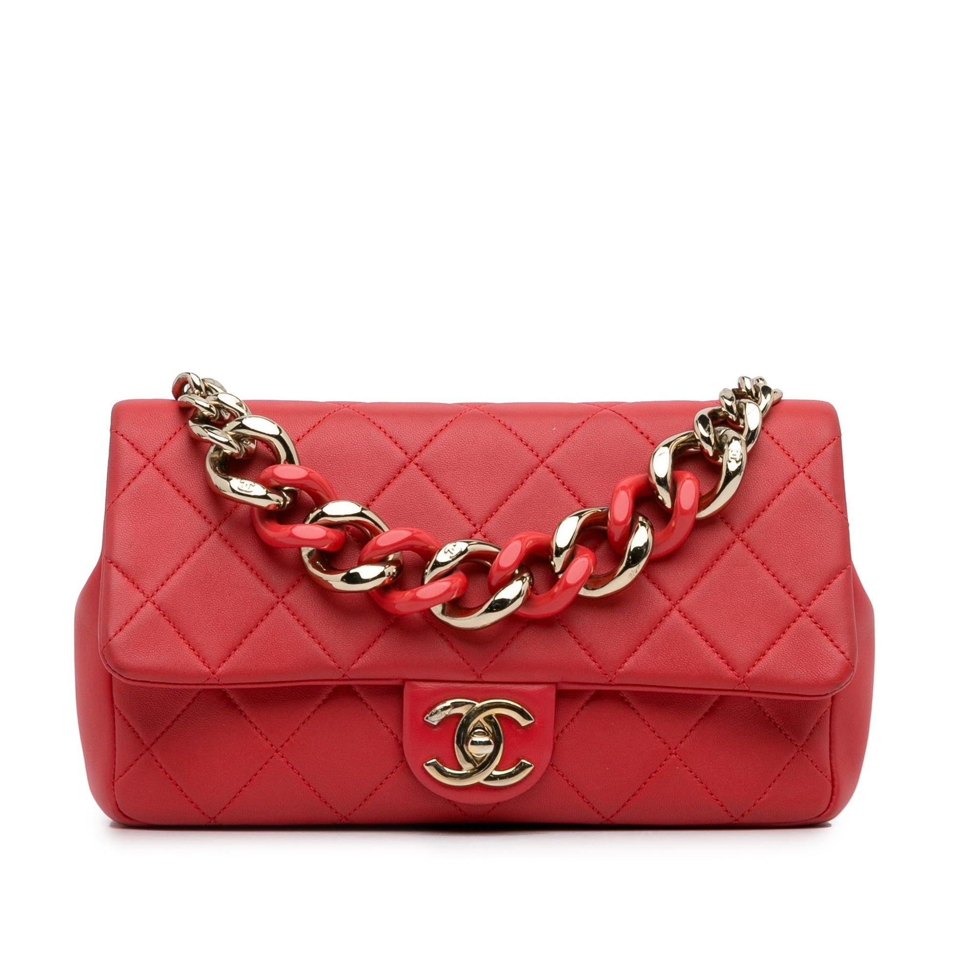 Chanel Small Lambskin Elegant Chain Single Flap (SHG-e6gpic) Shoulder Bag