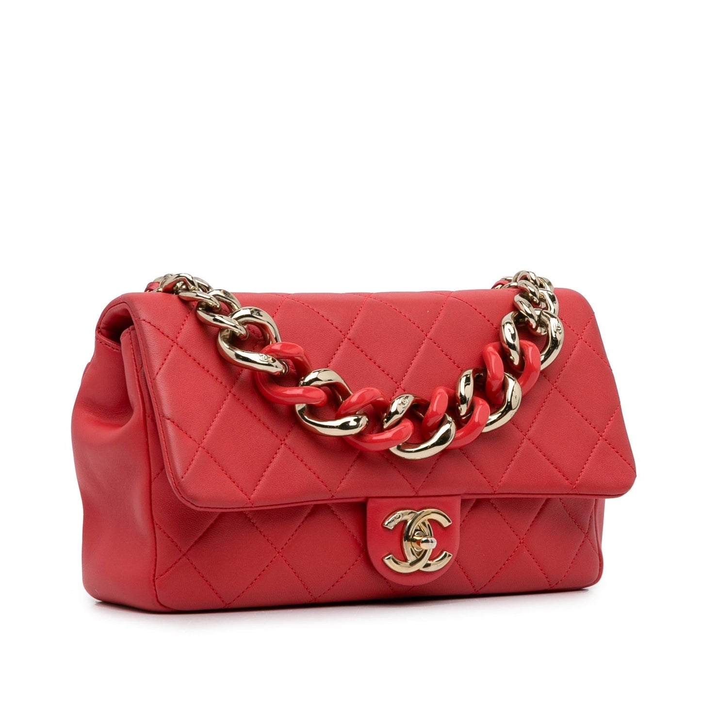 Chanel Small Lambskin Elegant Chain Single Flap (SHG-e6gpic) Shoulder Bag