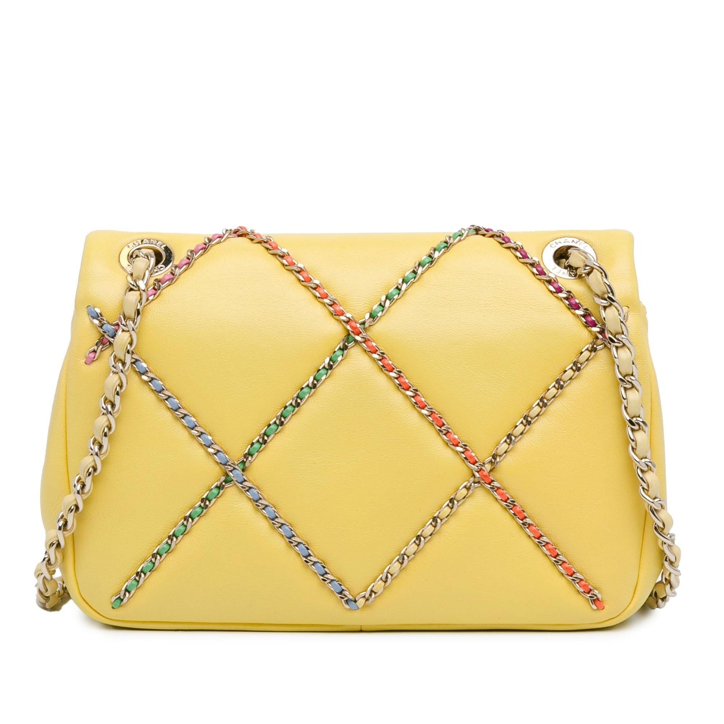 Chanel Small Lambskin Entwined Chain Flap (SHG-17rKtH) Shoulder Bag