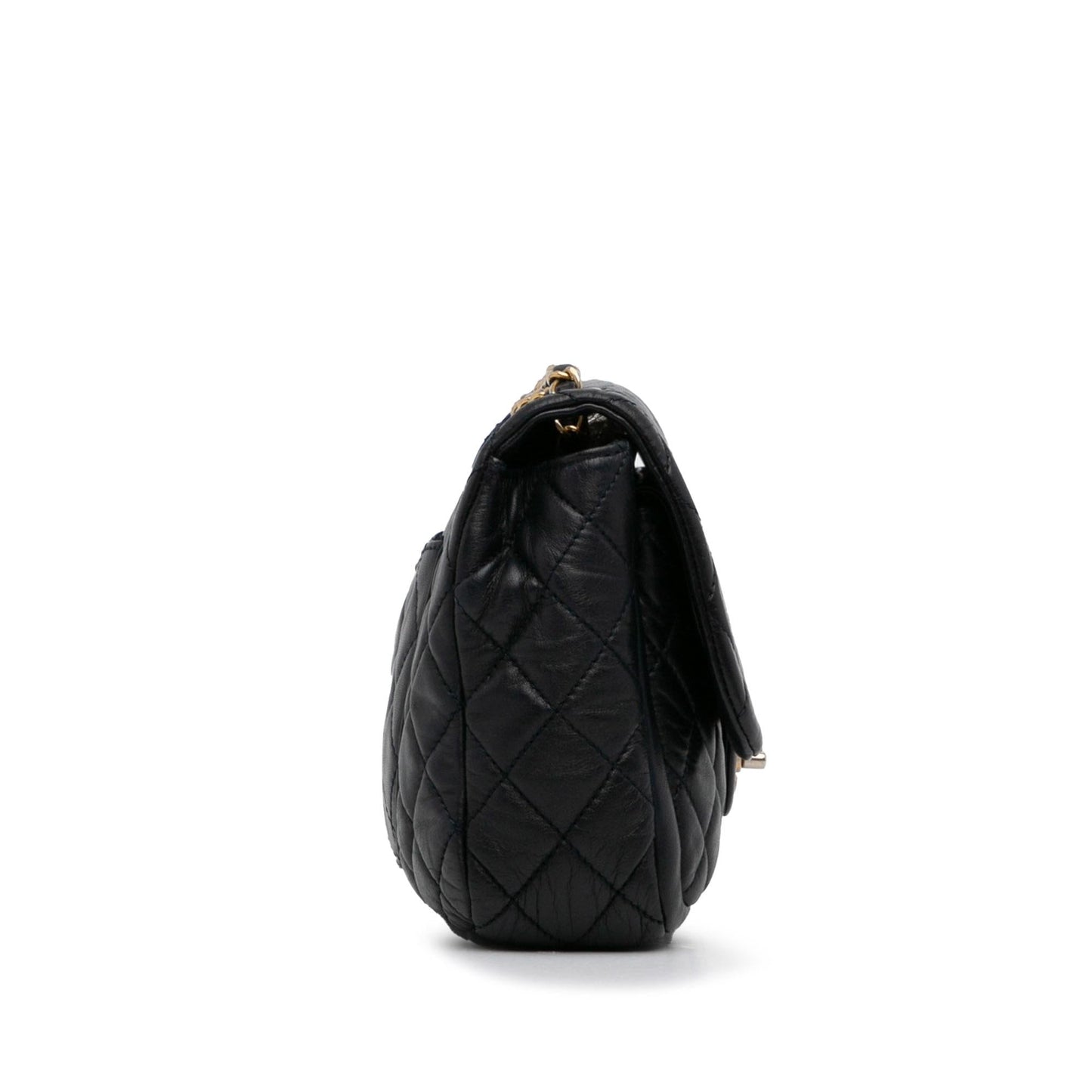 Chanel Small Lambskin Single Flap (SHG-HELS4Y) Shoulder Bag