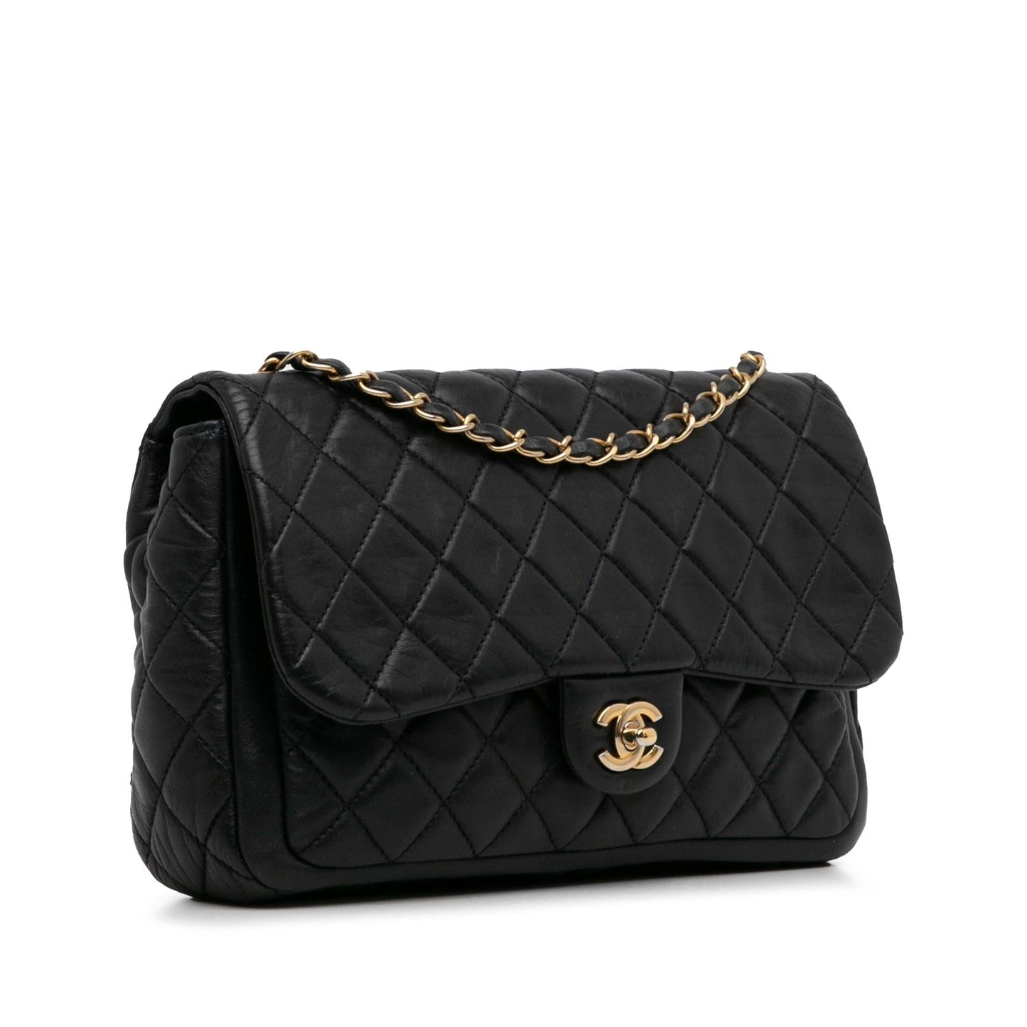 Chanel Small Lambskin Single Flap (SHG-HELS4Y) Shoulder Bag