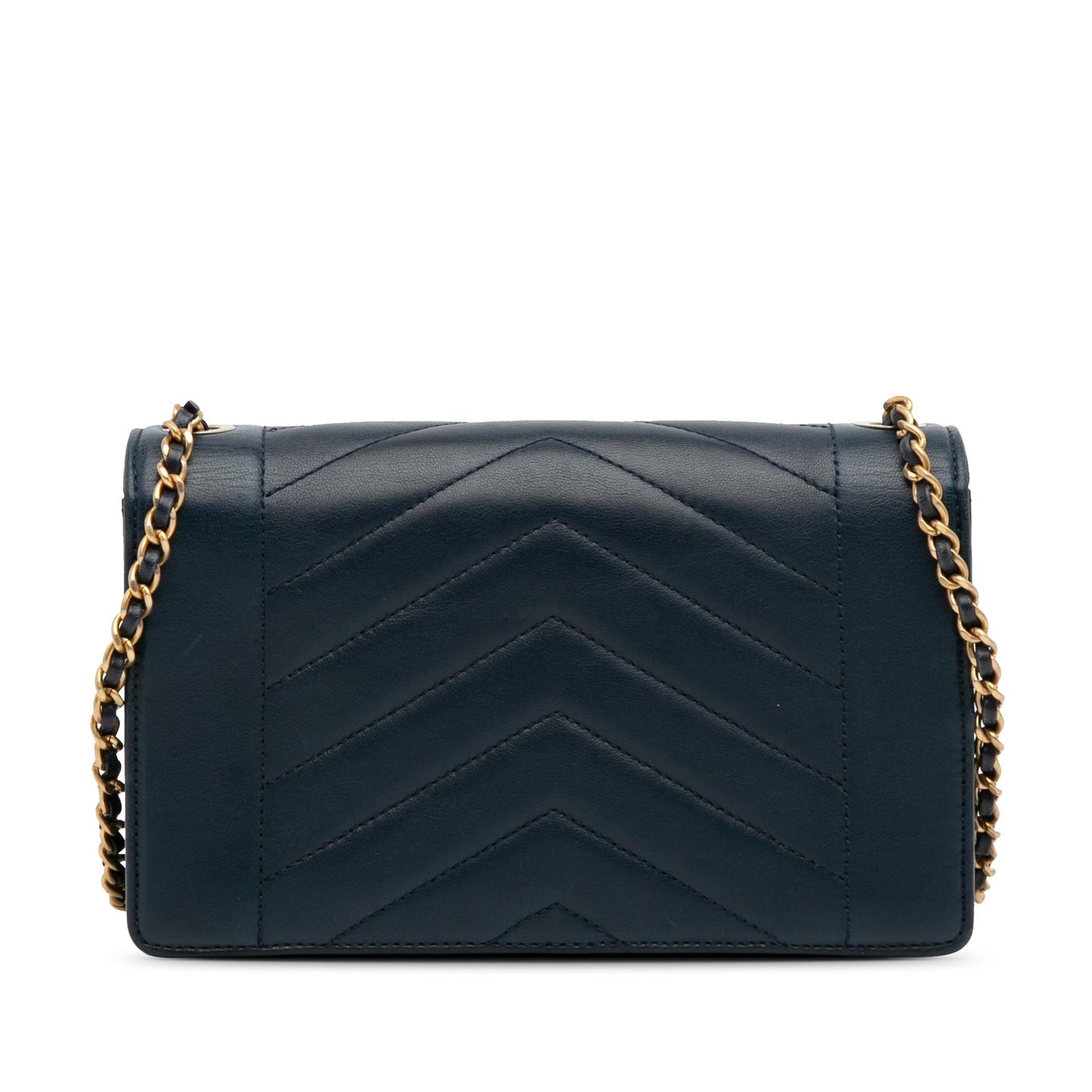 Chanel Small Reversed Chevron Lambskin Flap (SHG-I8TN3a) Crossbody