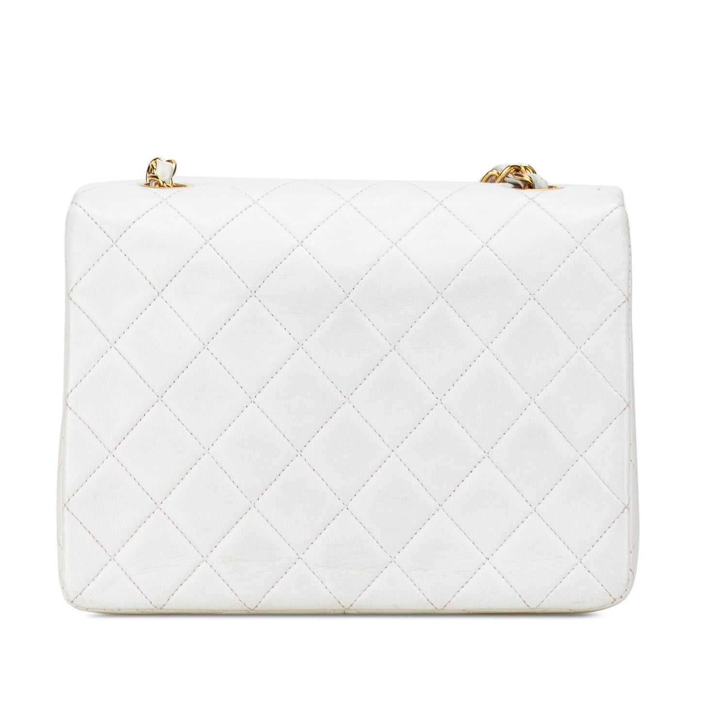 Chanel Square Classic Quilted Lambskin Flap (SHG-iqwoWK) Crossbody
