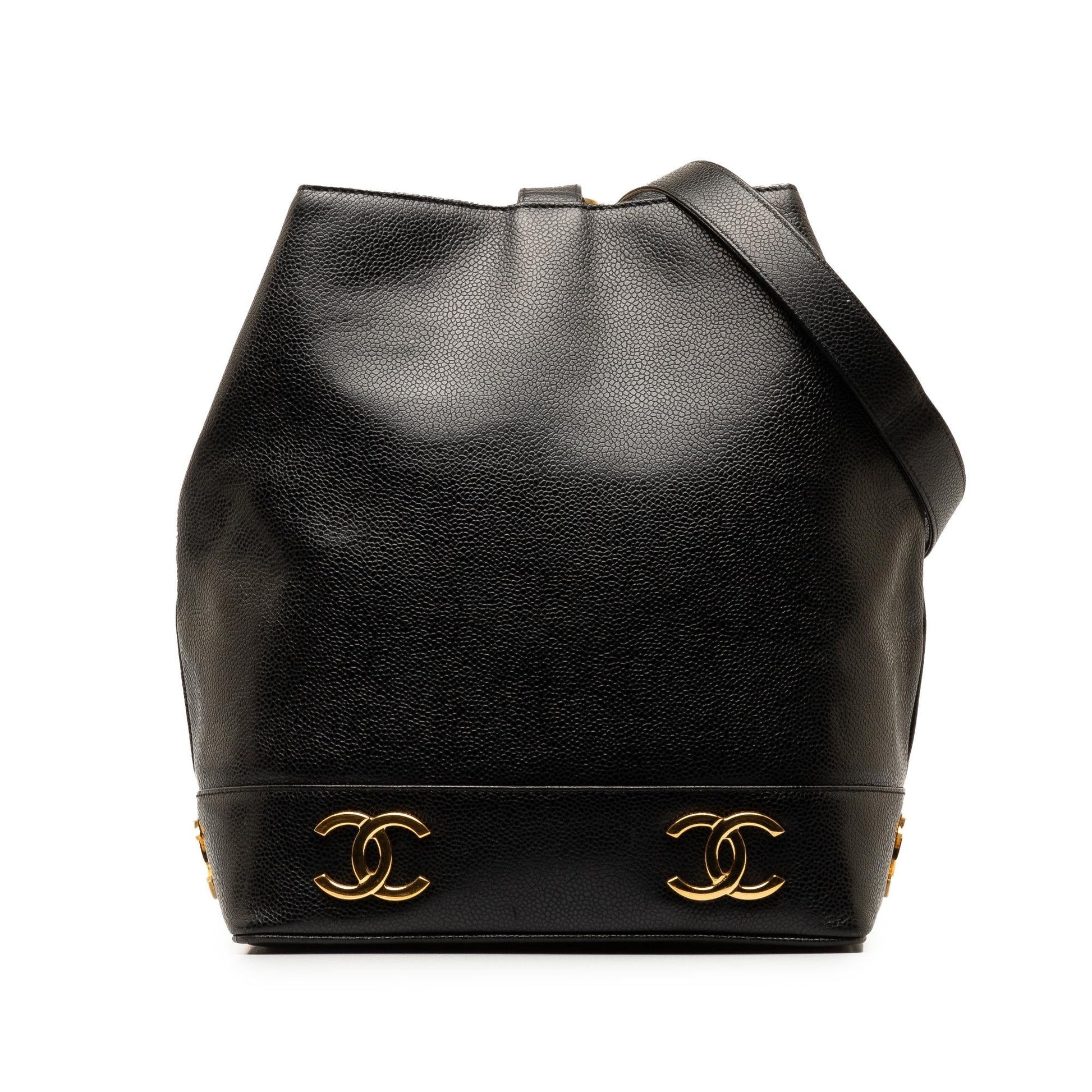Chanel Triple CC Caviar Bucket (SHG-0EOeEv) Shoulder Bag