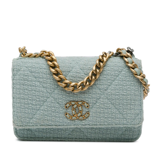 Chanel Tweed 19 Wallet On Chain (SHG-4O6ndT) Crossbody