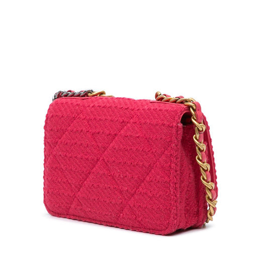 Chanel Tweed 19 Wallet On Chain Crossbody