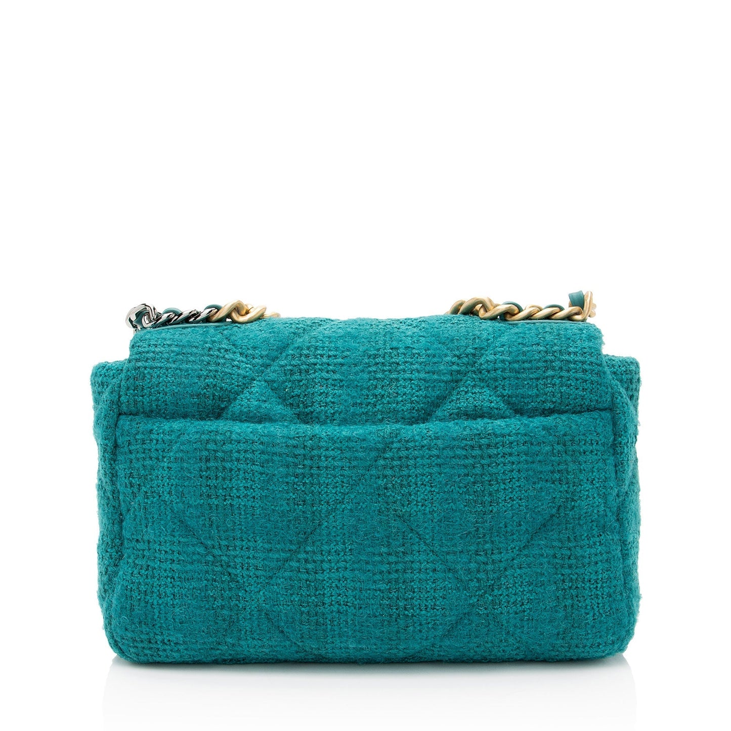 Chanel Tweed Ribbon 19 Medium Flap Shoulder Bag