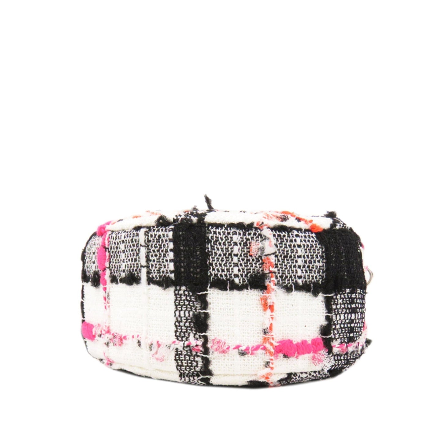Chanel Tweed Round Clutch with Chain (SHG-jox5Cf)