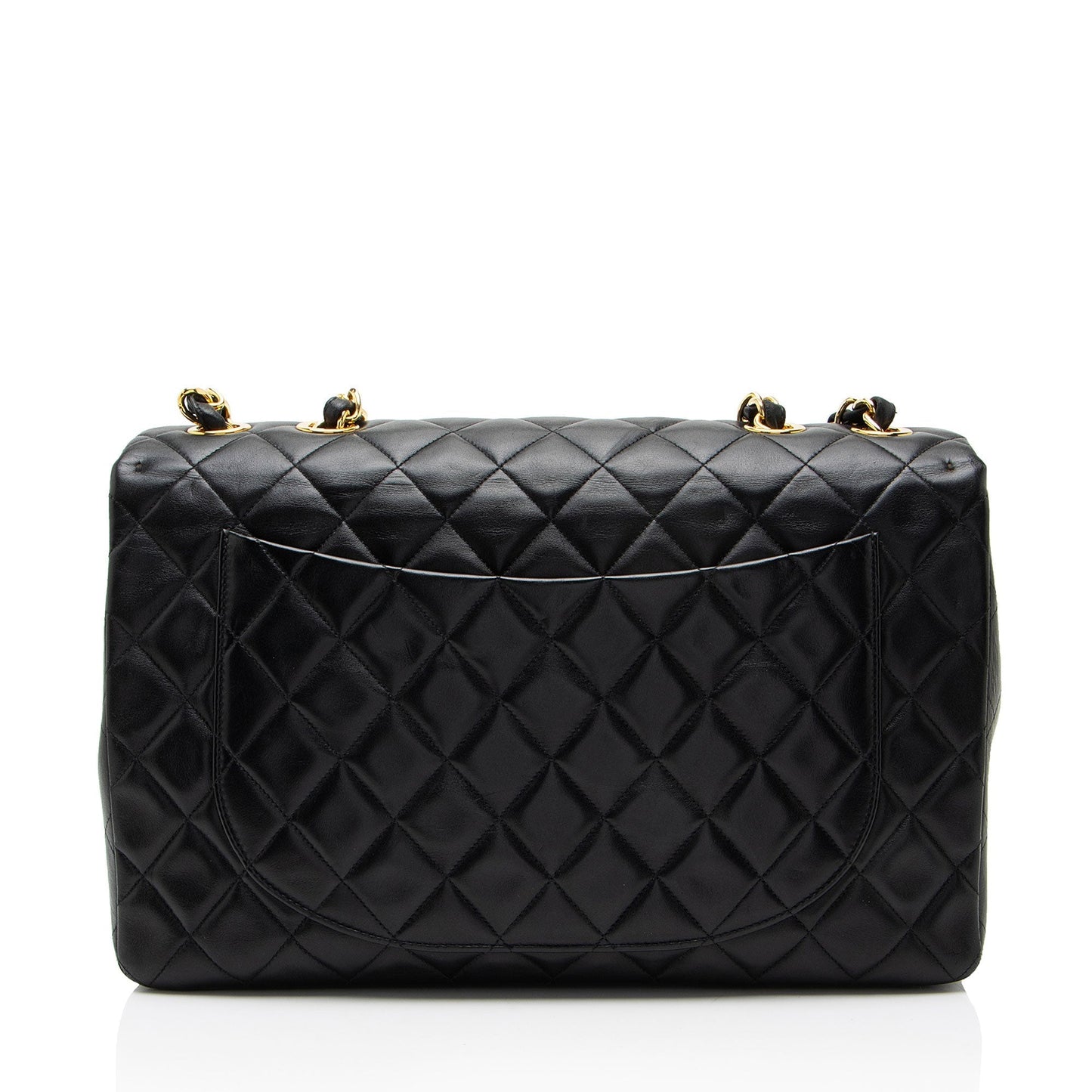 Chanel Vintage Lambskin XL Maxi Single Flap Shoulder Bag