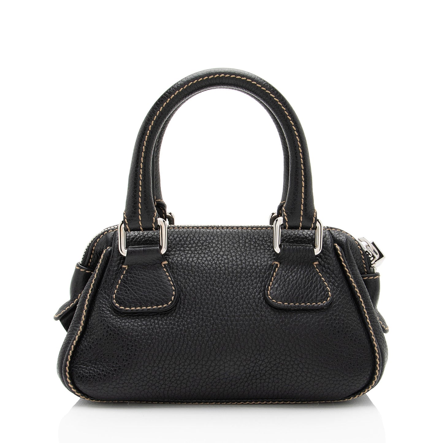 Chanel Vintage Embossed Leather LAX Tassel Small Satchel (SHF-Y2nyR2)