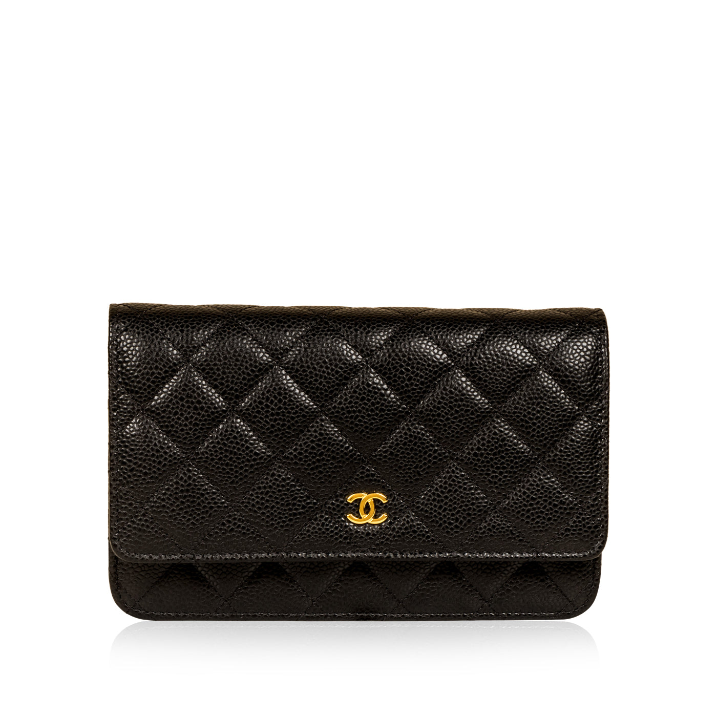 Chanel Wallet on Chain - Caviar