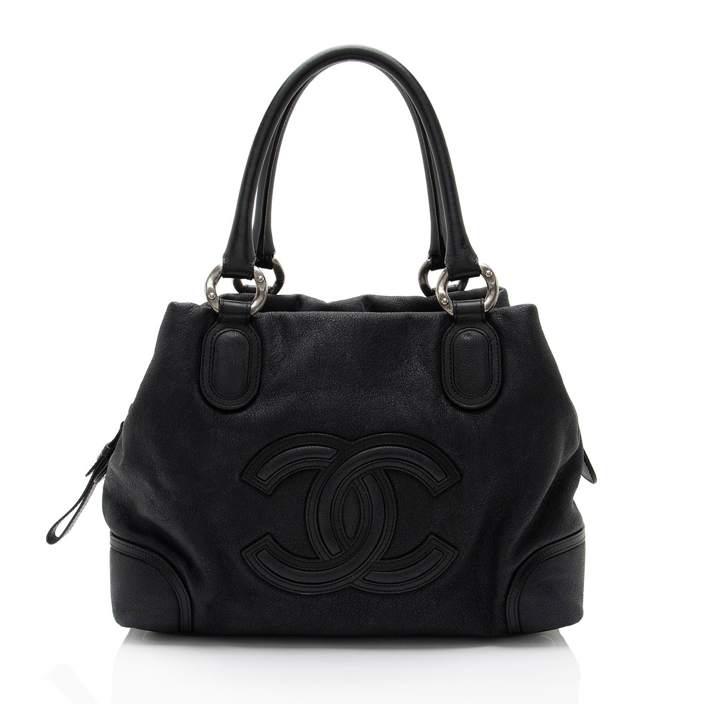 Chanel Washed Grained Calfskin CC Cup Satchel for women