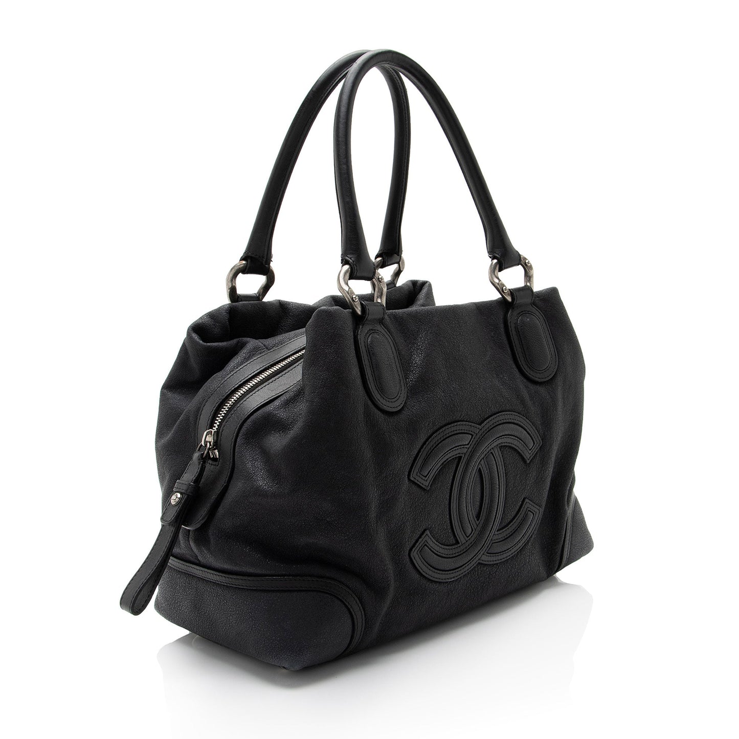 Chanel Washed Grained Calfskin CC Cup Satchel for women